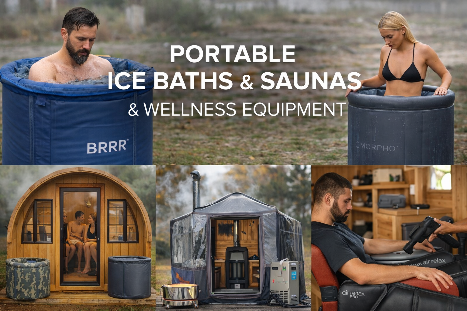 Wellness & Recovery collection - portable ice baths & Saunas
