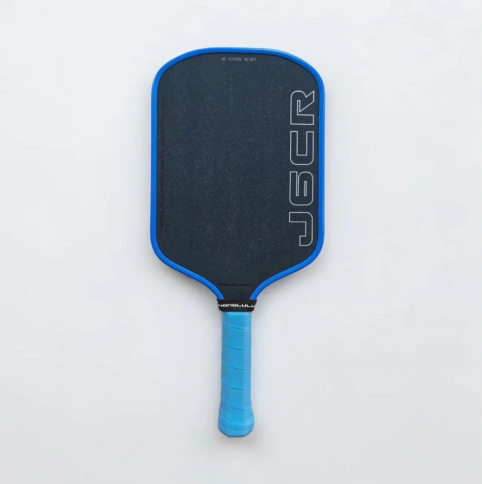 Honolulu J6CR Crystal Blue Endurance Pickleball Paddle - Carbon Fibre | UK