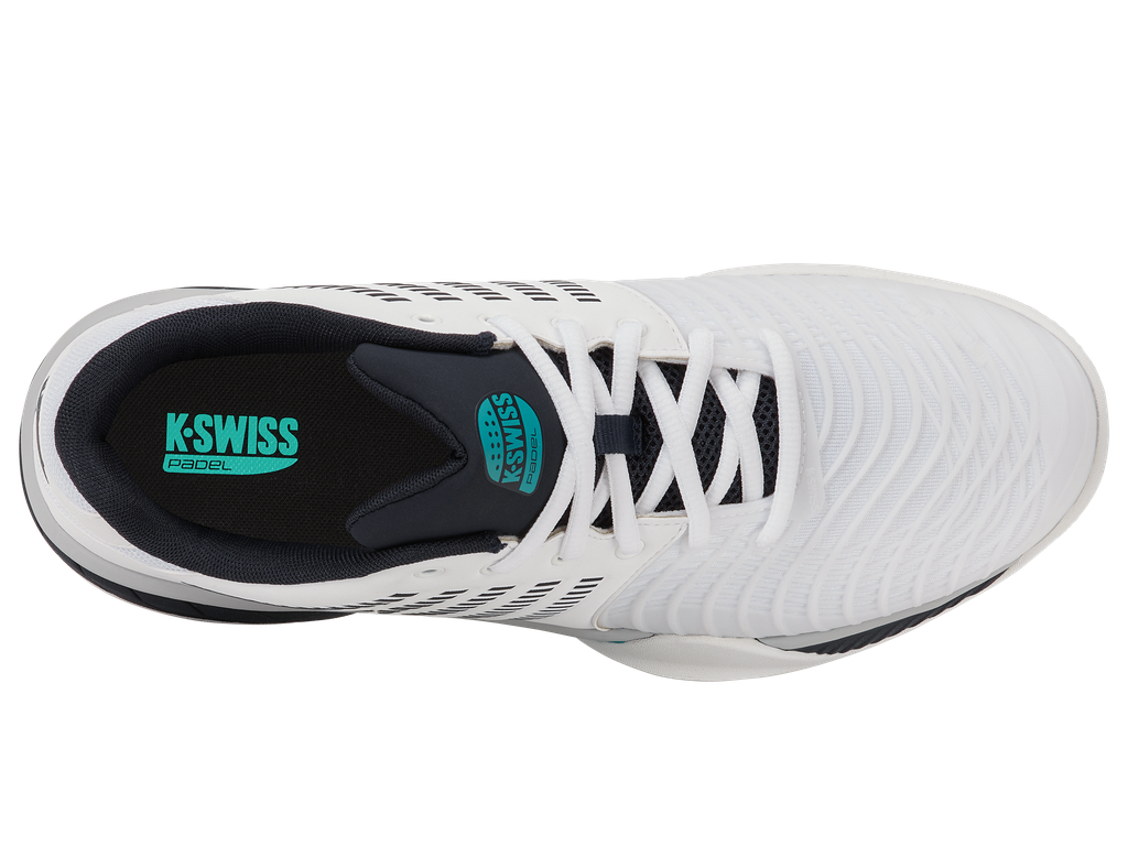 K-Swiss Express Light 3 Padel - White/Carbon/Baltic