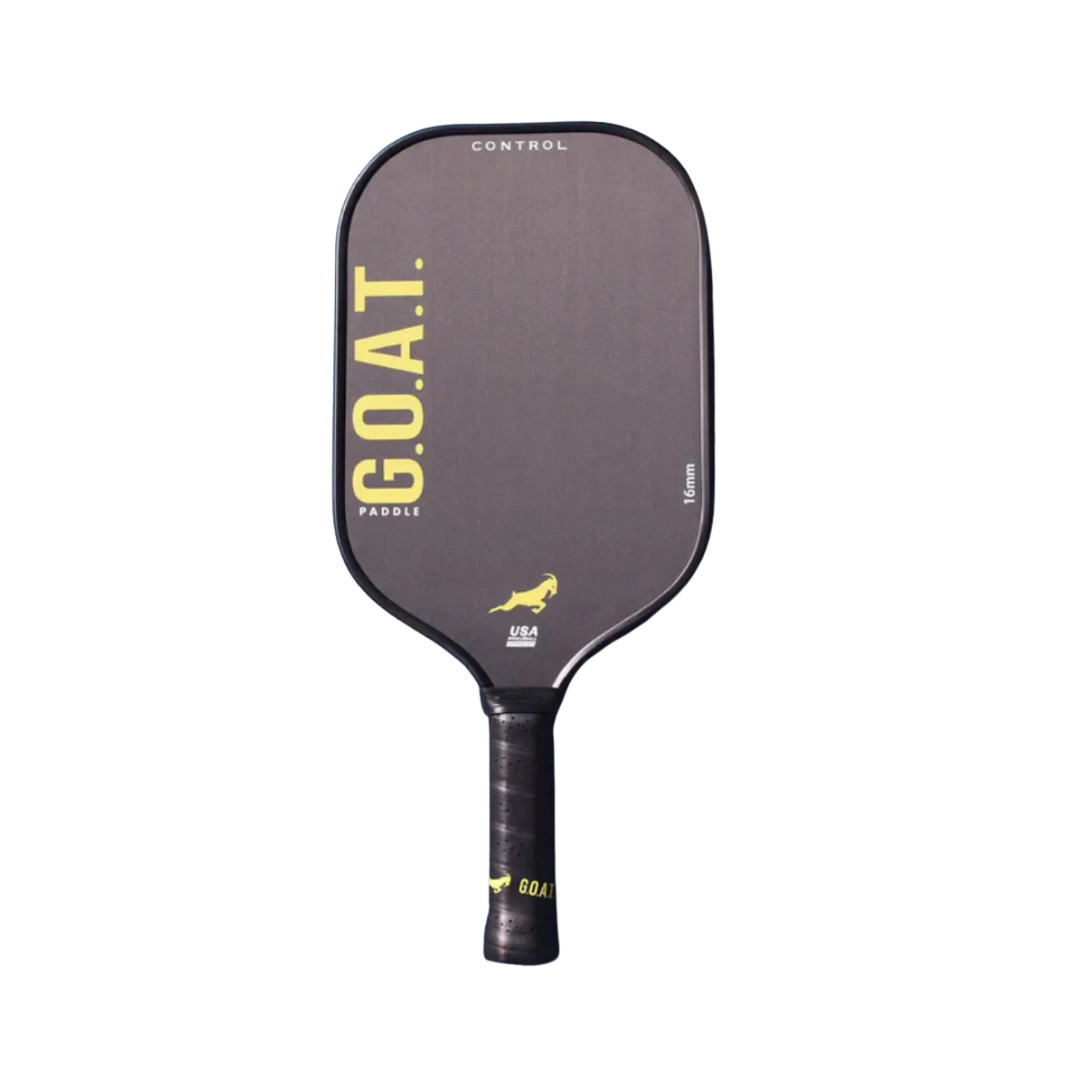 G.O.A.T. STEALTH CONTROL YELLOW 16MM PICKLEBALL PADDLE