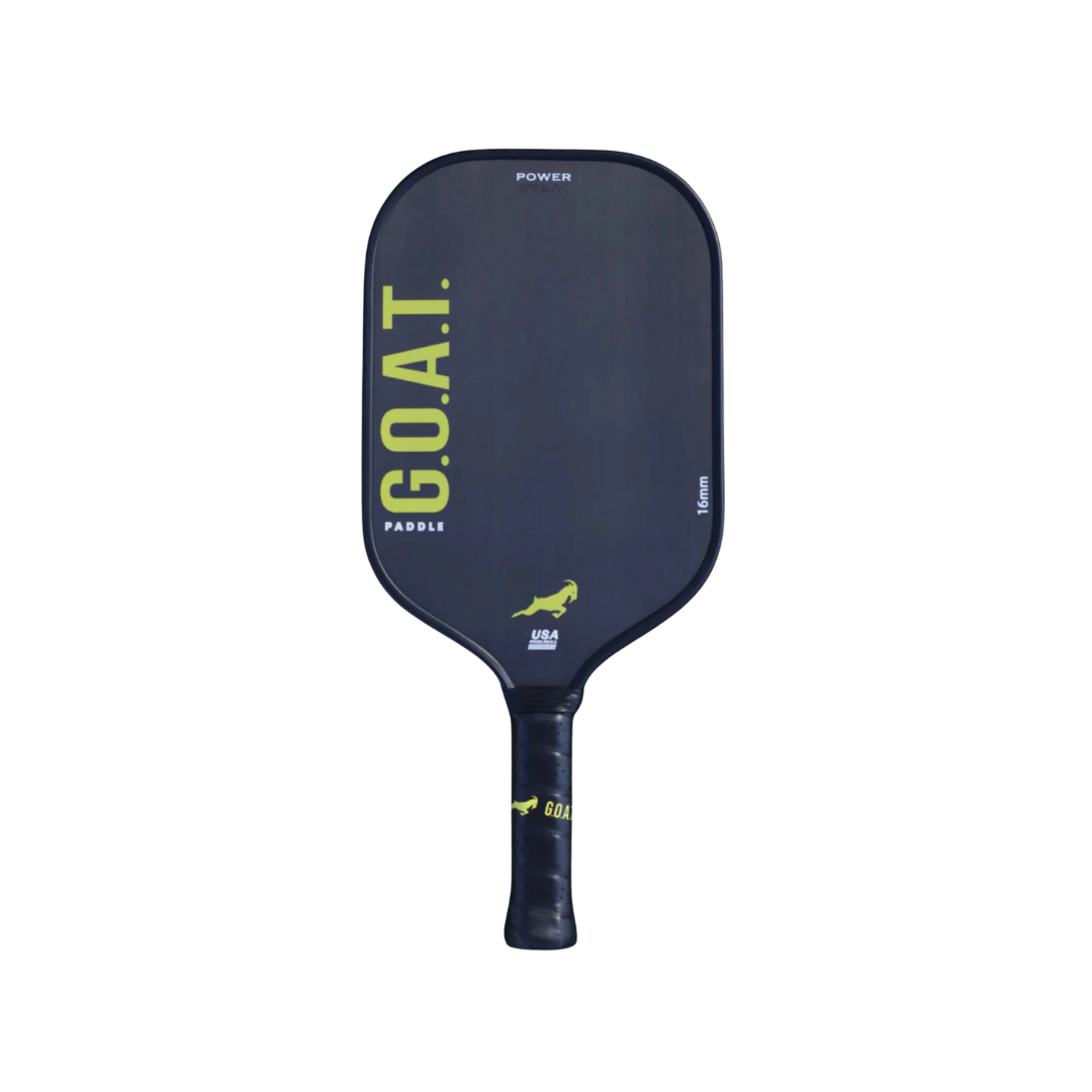 G.O.A.T. STEALTH POWER YELLOW 16MM PICKLEBALL PADDLE