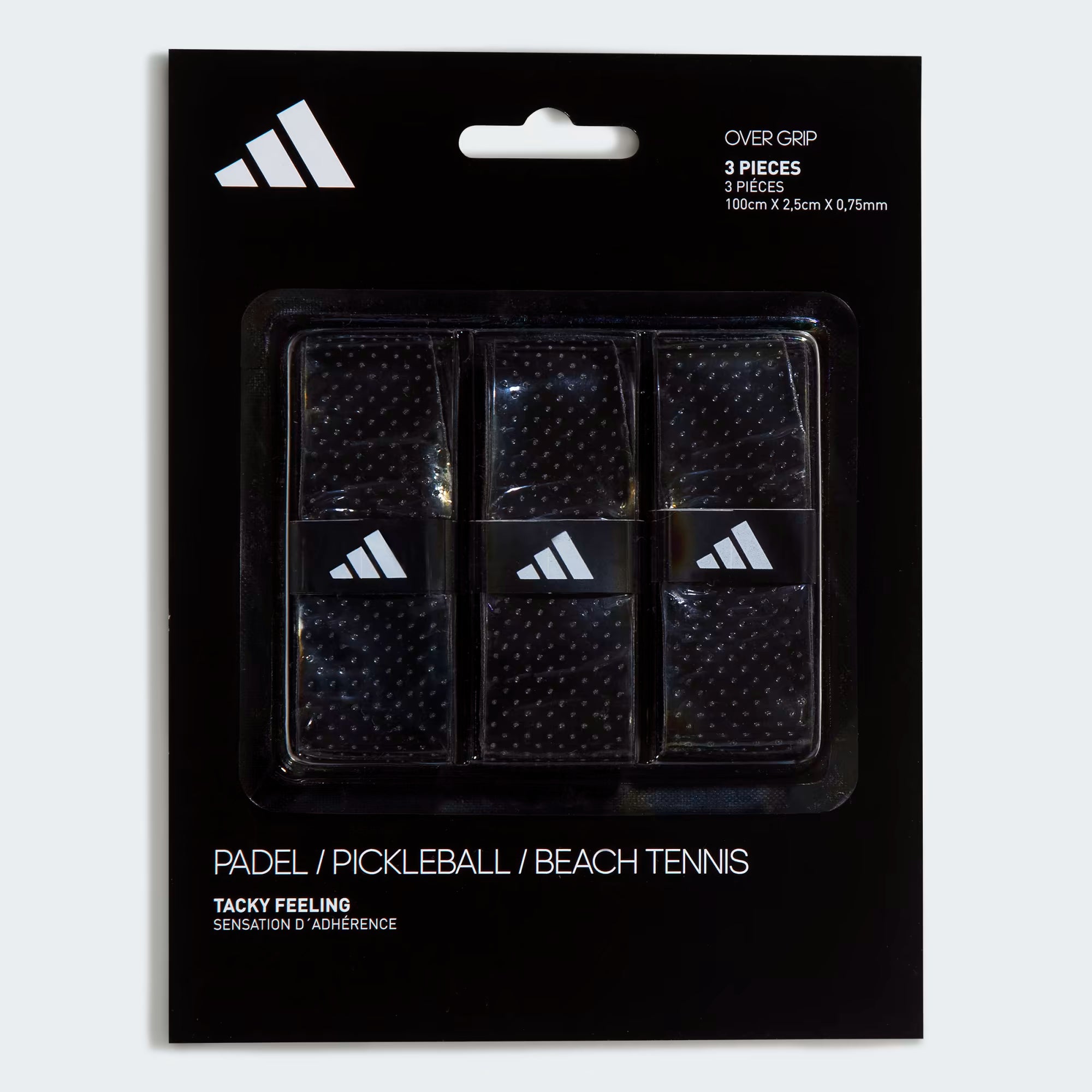 Adidas Set of Padel Overgrips (3 Pieces) - Black