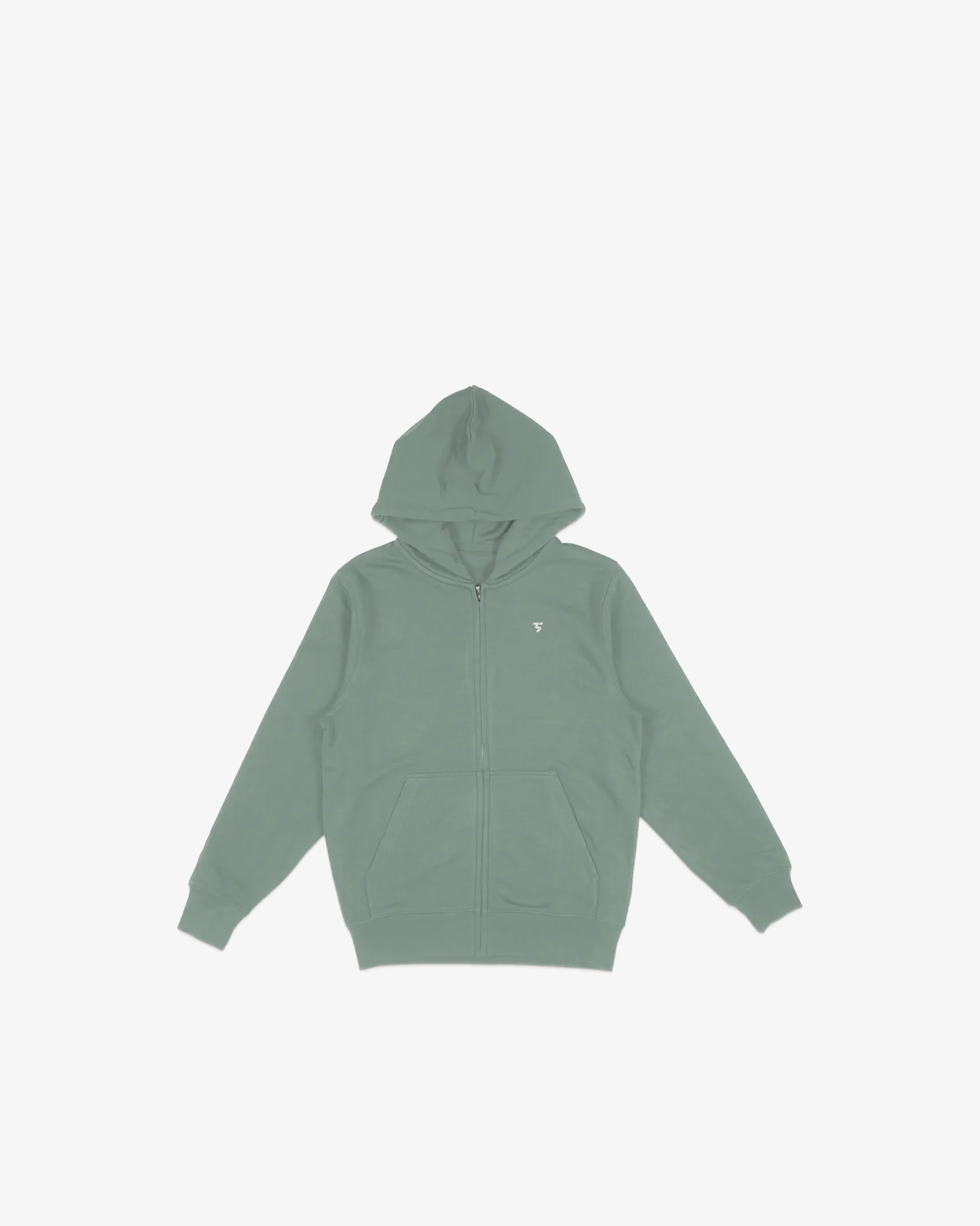 Zipped Hoodie – Court Hoodie, Black