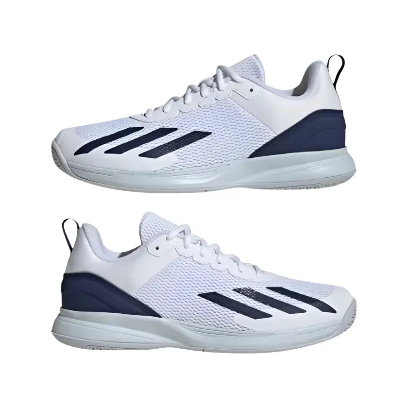 Adidas CourtFlash Speed Men's Tennis Shoes - White / Navy - Bassline Retail