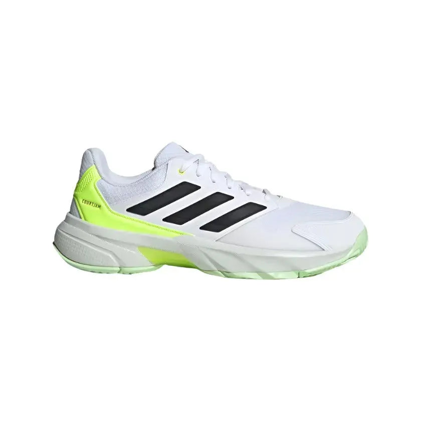Adidas CourtJam Control 3 Men's Tennis Shoes - White - Bassline Retail