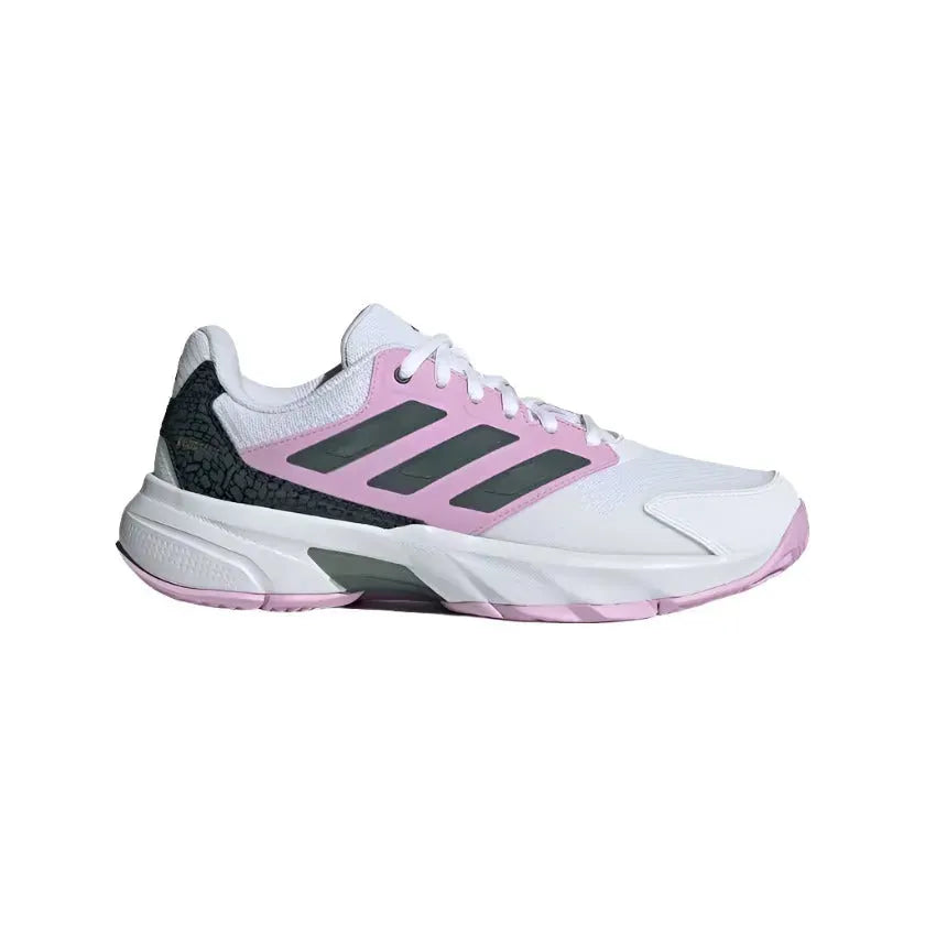 Adidas CourtJam Control 3 Women's Tennis Shoes - White - Bassline Retail