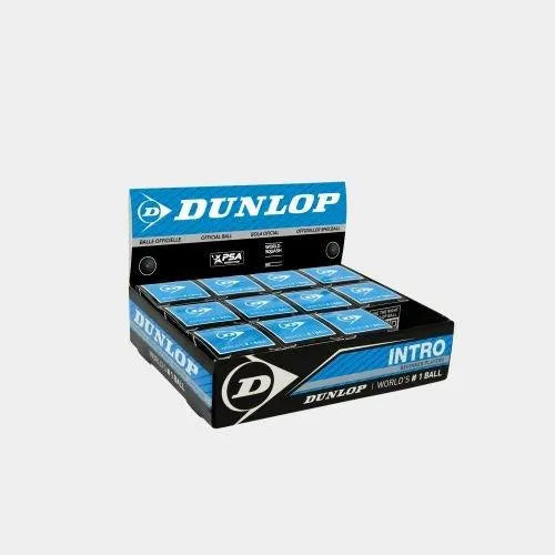 DUNLOP INTRO SQUASH BALL - 1 DOZEN - Bassline Retail