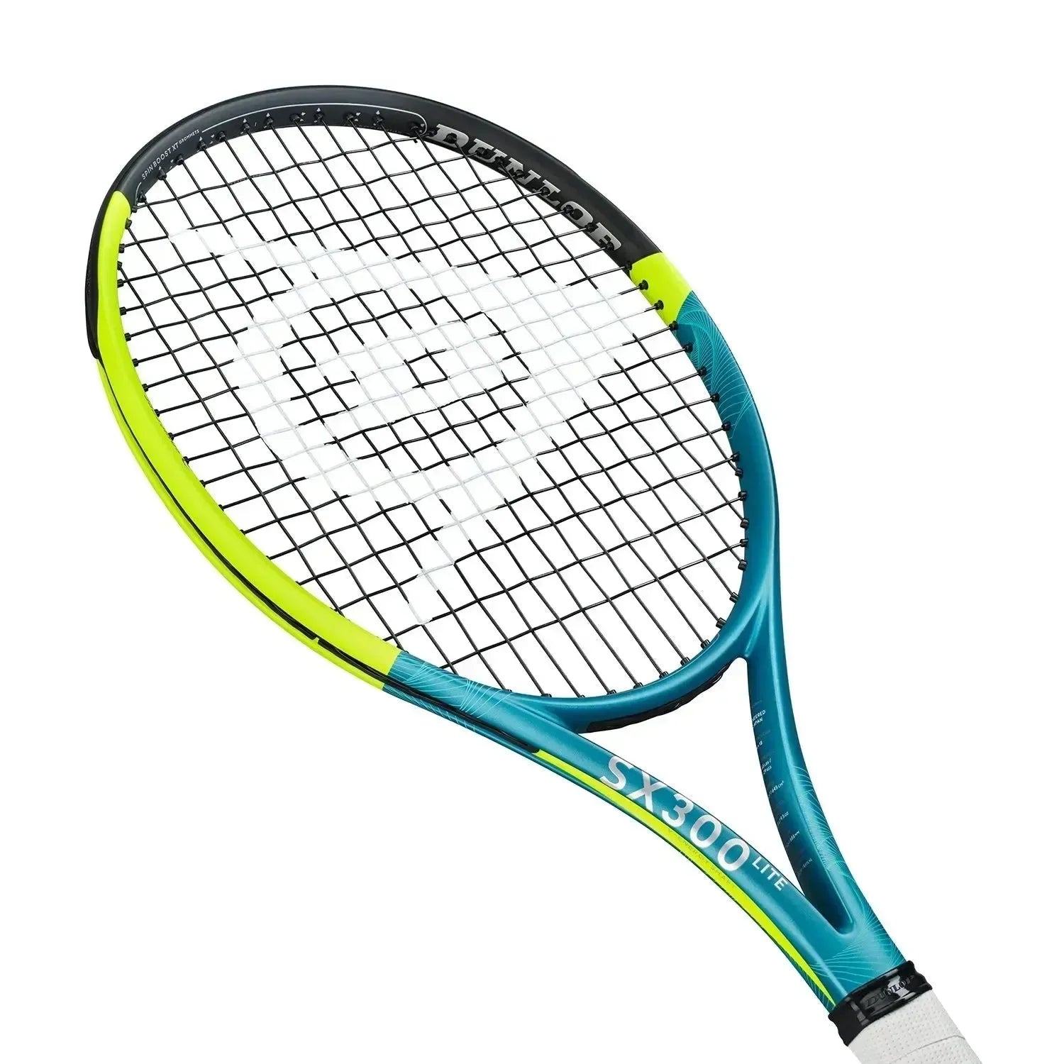 DUNLOP SX 300 LITE TENNIS RACKET - YELLOW & TEAL - Bassline Retail
