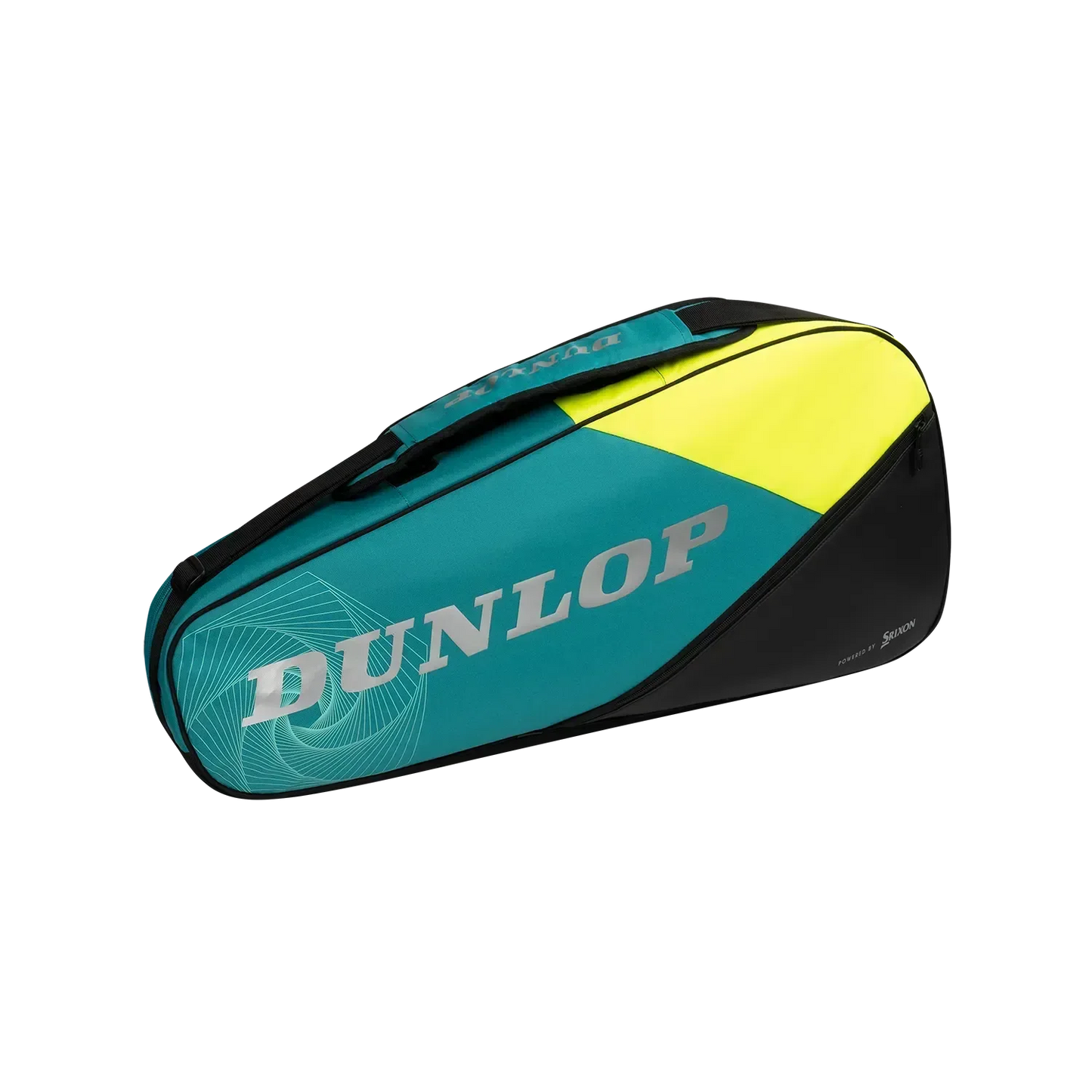 DUNLOP SX CLUB 3 RACKET THERMO BAG - YELLOW & TEAL - Bassline Retail