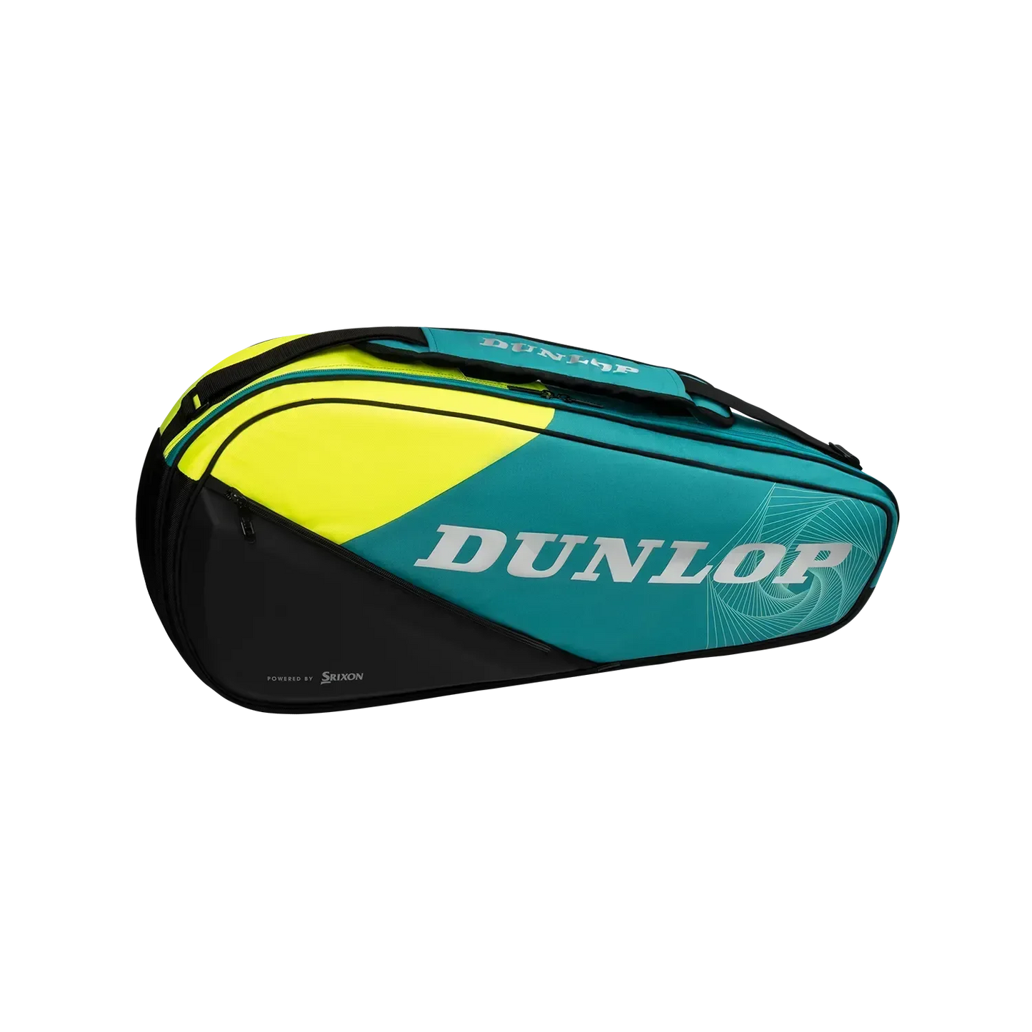DUNLOP SX CLUB 3 RACKET THERMO BAG - YELLOW & TEAL - Bassline Retail