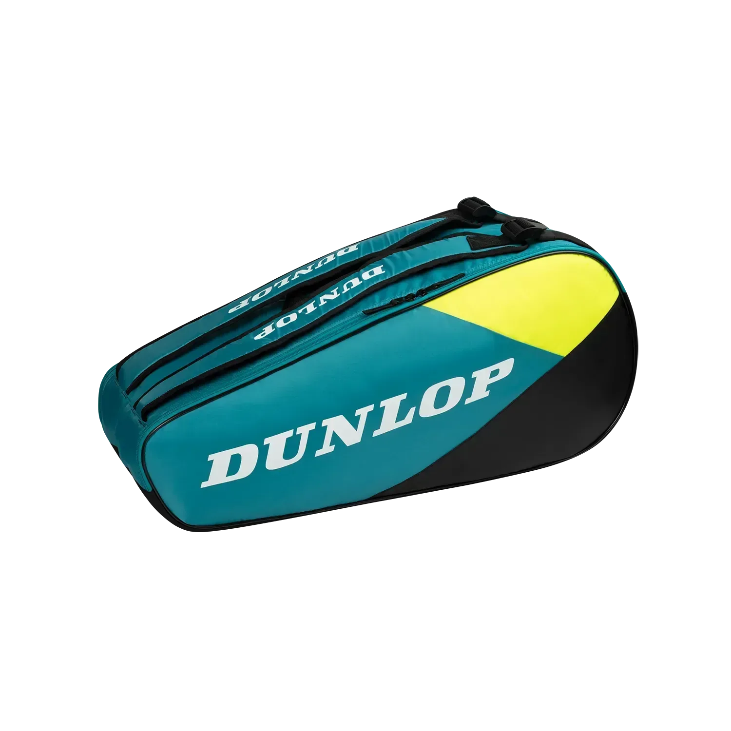 DUNLOP SX CLUB 6 RACKET THERMO BAG - YELLOW & TEAL - Bassline Retail