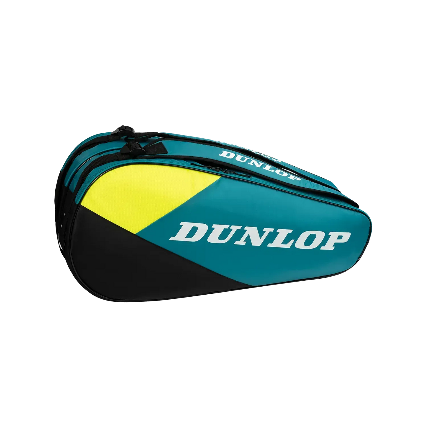 DUNLOP SX CLUB 6 RACKET THERMO BAG - YELLOW & TEAL - Bassline Retail