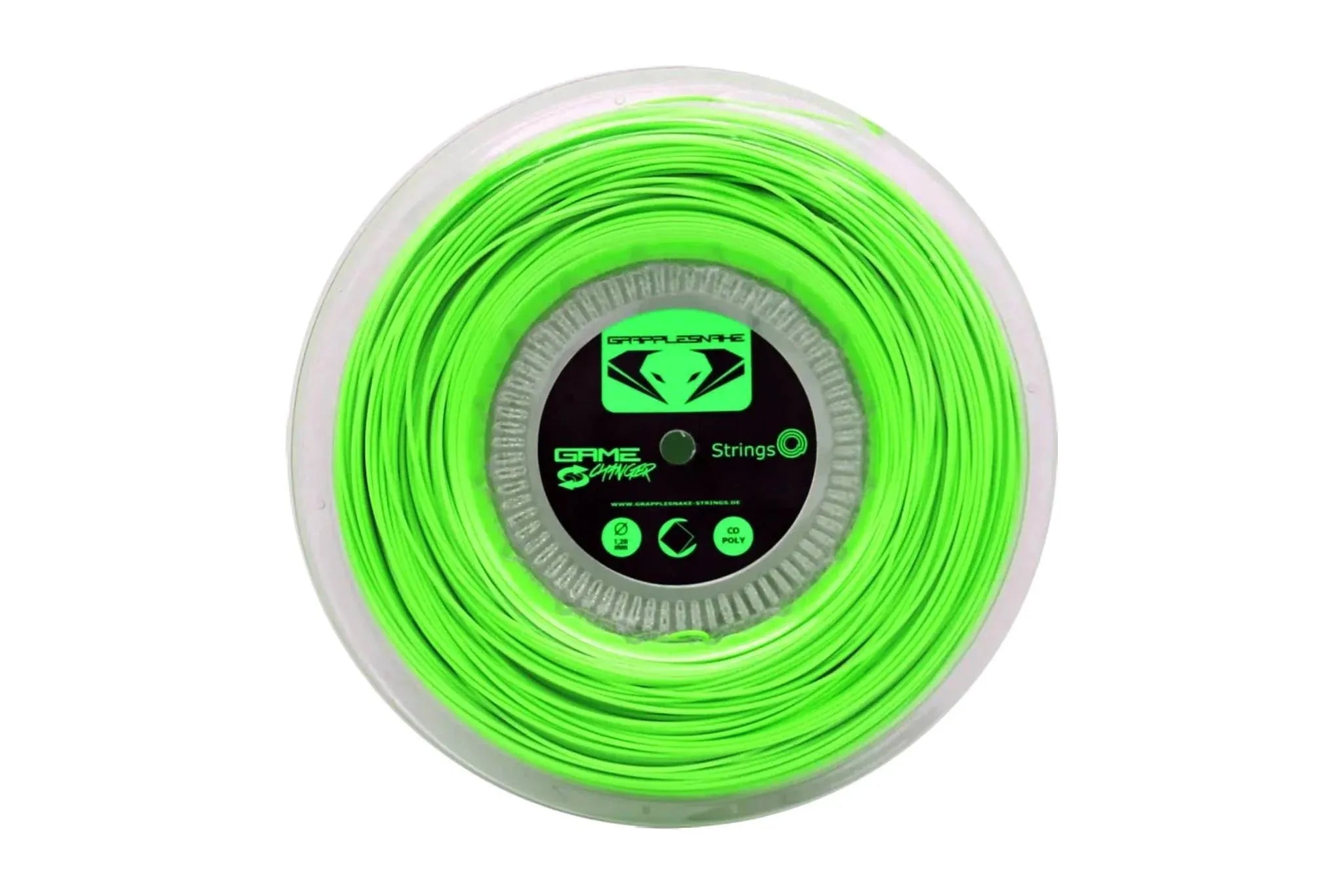 Grapplesnake Game Changer Tennis String - Reel - 1.20 - Neon Green - Bassline Retail