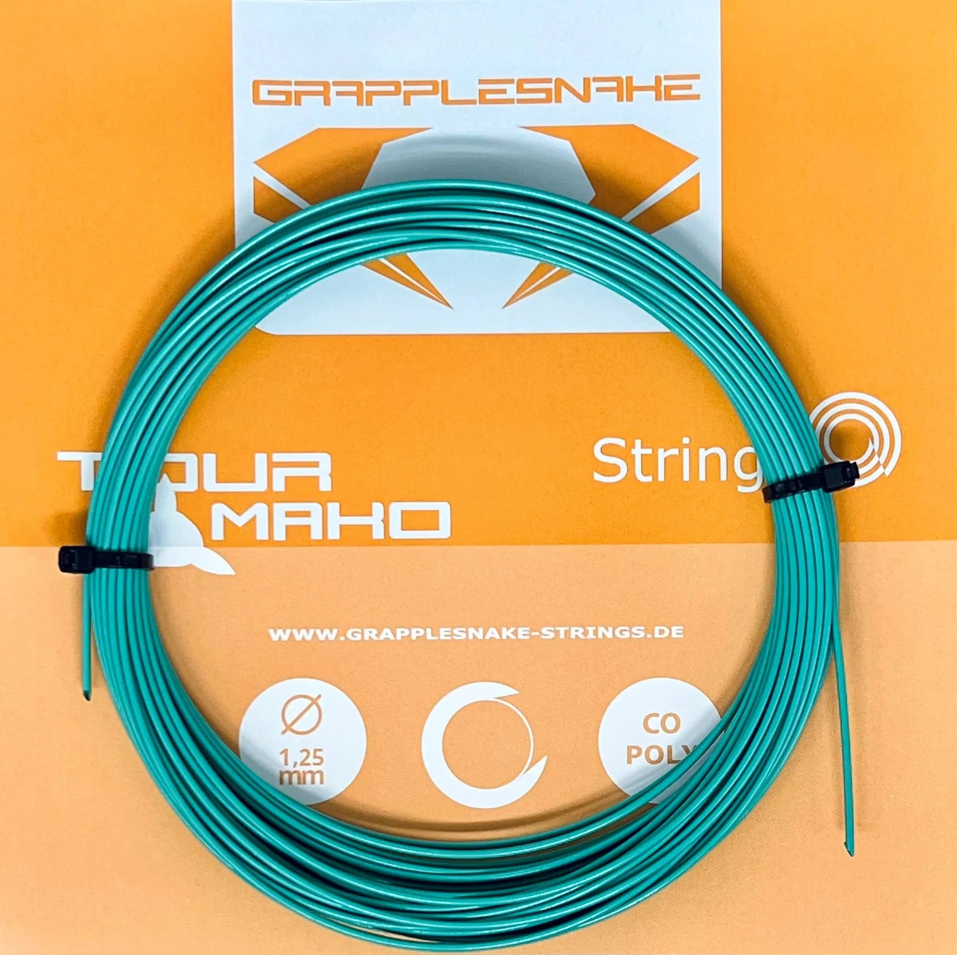 Grapplesnake Tour Mako Tennis String - 1.25 - 12m Set - Bassline Retail