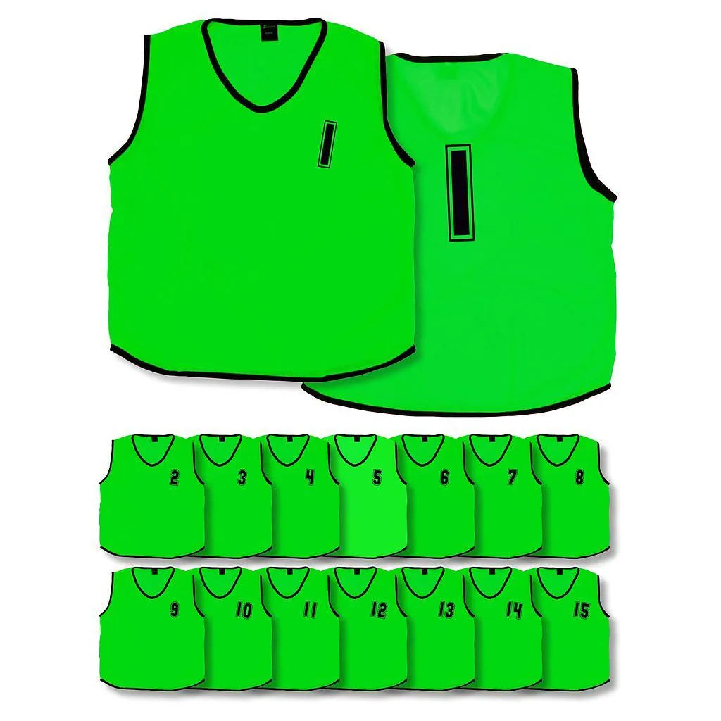 Infant & Kids Mesh Numbered 1 - 15 Training Bibs (Infants, Kids) - Bassline Retail