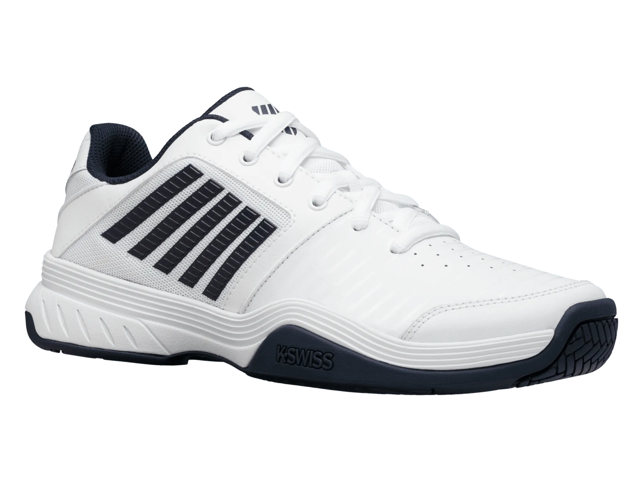 K-SWISS COURT EXPRESS HB MENS TENNIS TRAINER - WHITE / NAVY - Bassline Retail