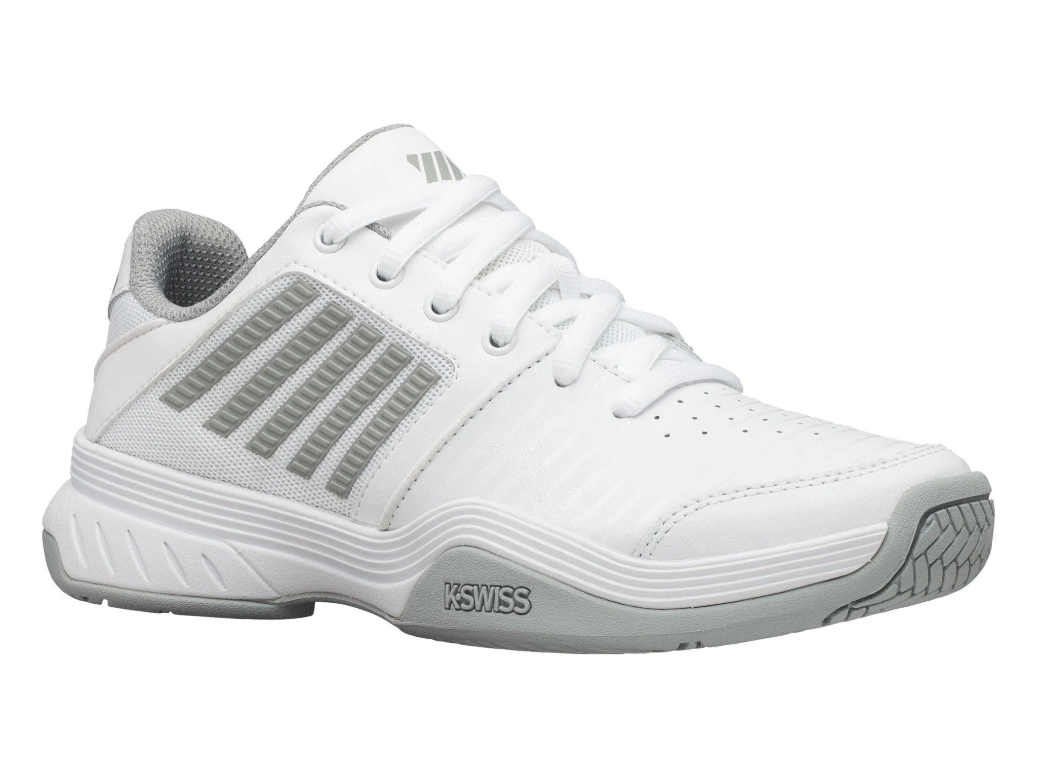 K-SWISS COURT EXPRESS HB WOMENS TENNIS TRAINER - WHITE / SILVER - Bassline Retail