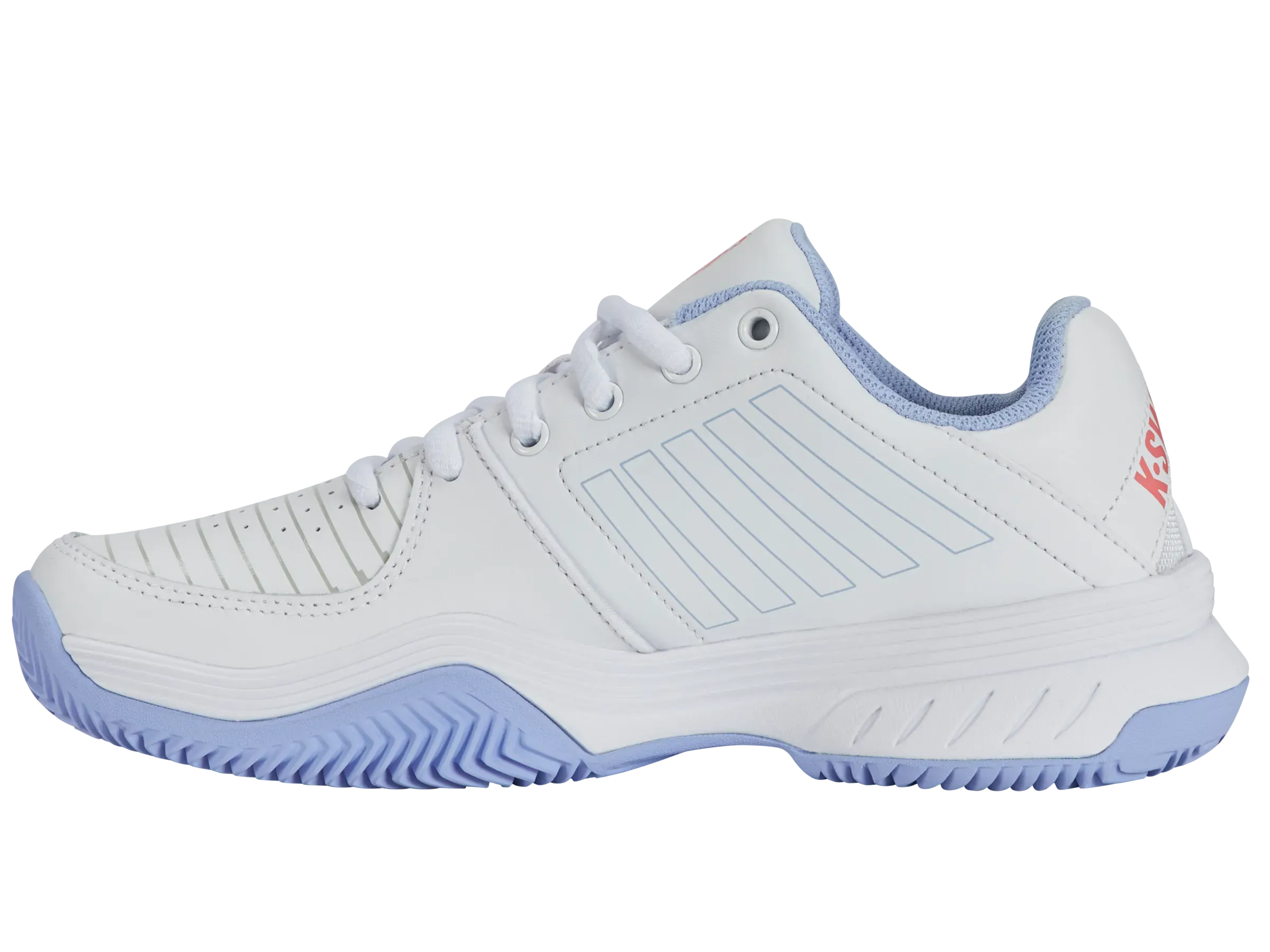 K-SWISS COURT EXPRESS HB WOMENS TRAINERS - WHITE / STRAWBERRY - Bassline Retail