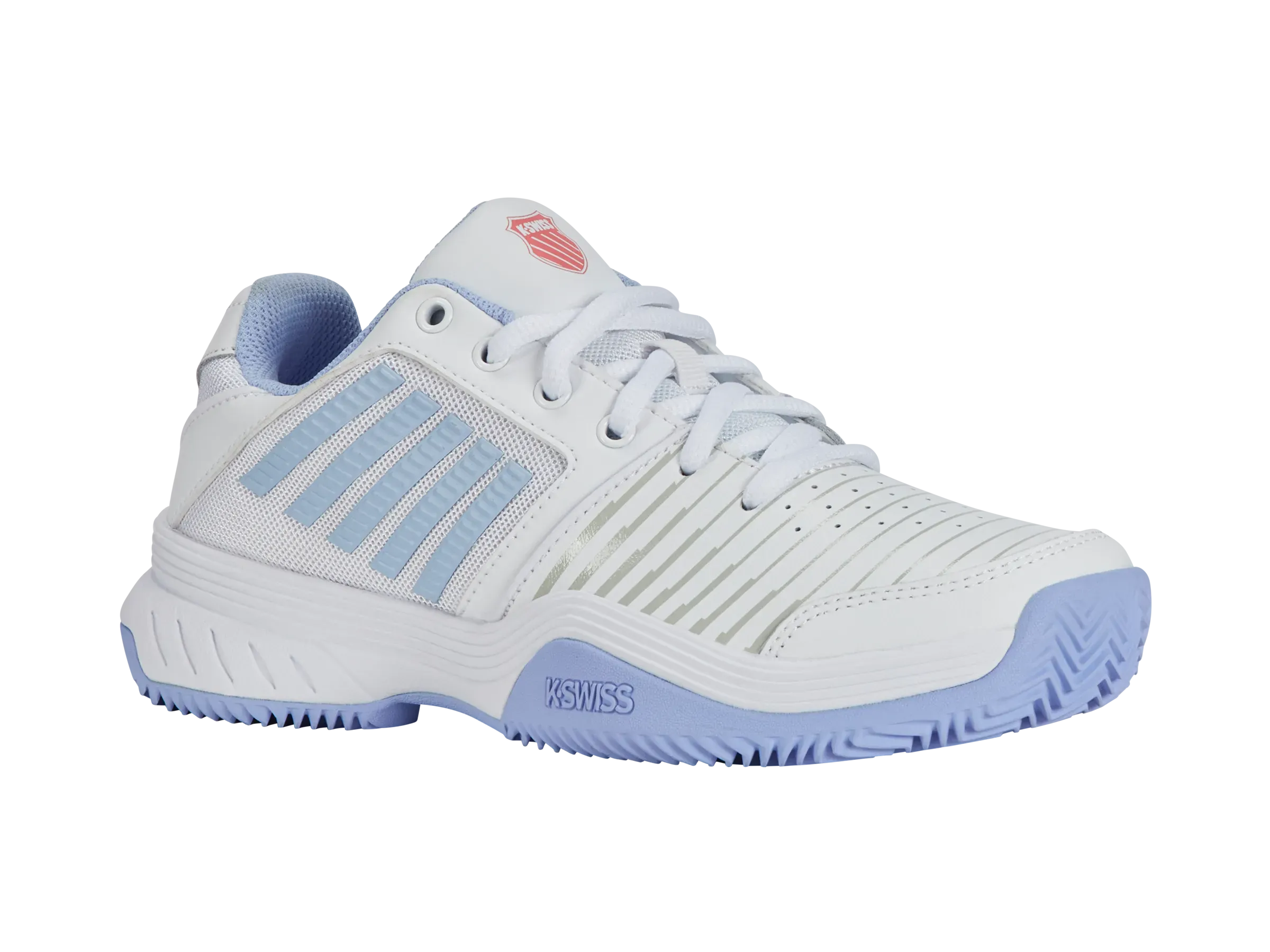 K-SWISS COURT EXPRESS HB WOMENS TRAINERS - WHITE / STRAWBERRY - Bassline Retail