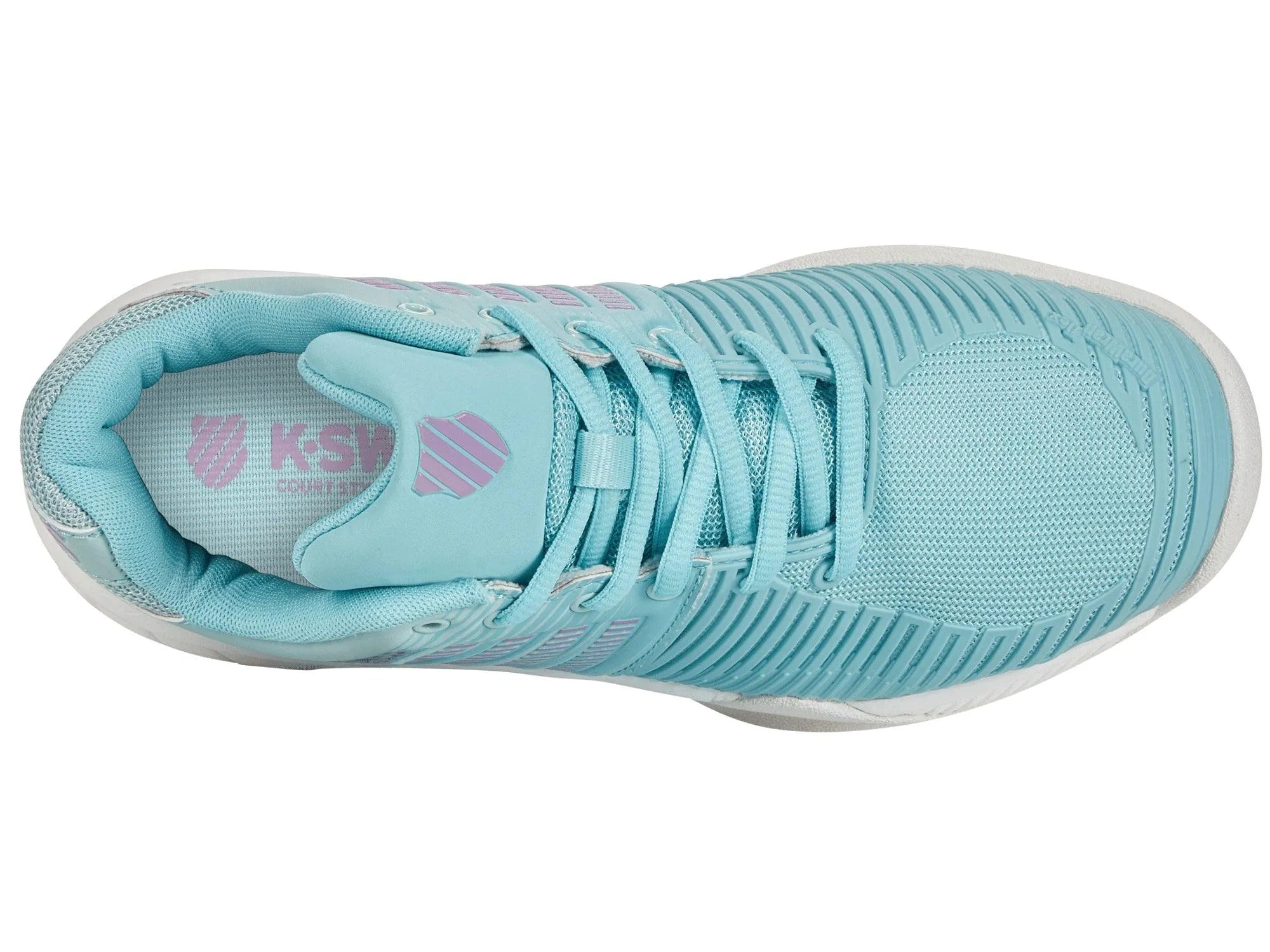 K-SWISS EXPRESS LIGHT 2 CARPET WOMENS INDOOR TENNIS TRAINER - BLUE / ICY MORNING / WHITE - Bassline Retail