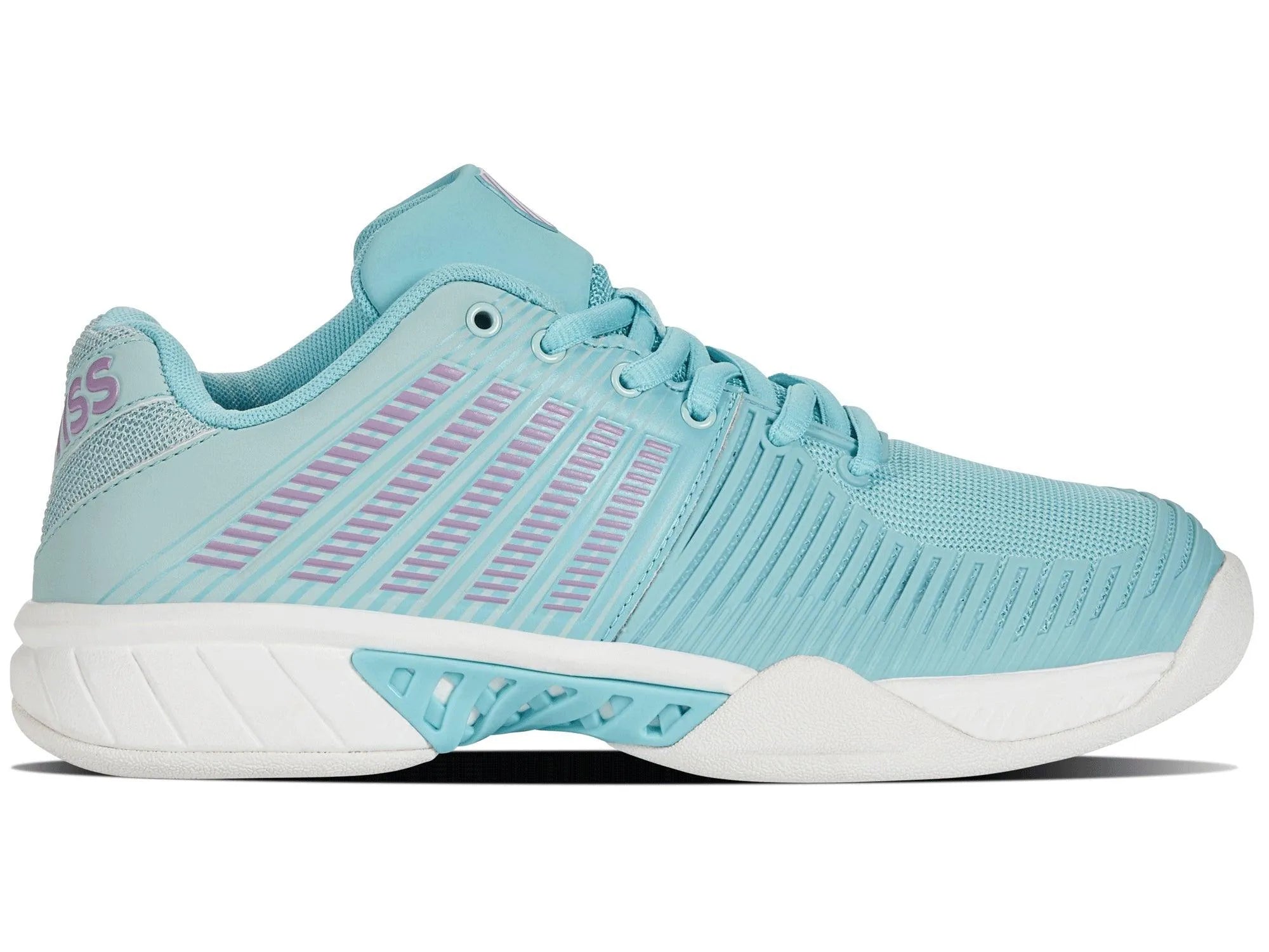 K-SWISS EXPRESS LIGHT 2 CARPET WOMENS INDOOR TENNIS TRAINER - BLUE / ICY MORNING / WHITE - Bassline Retail