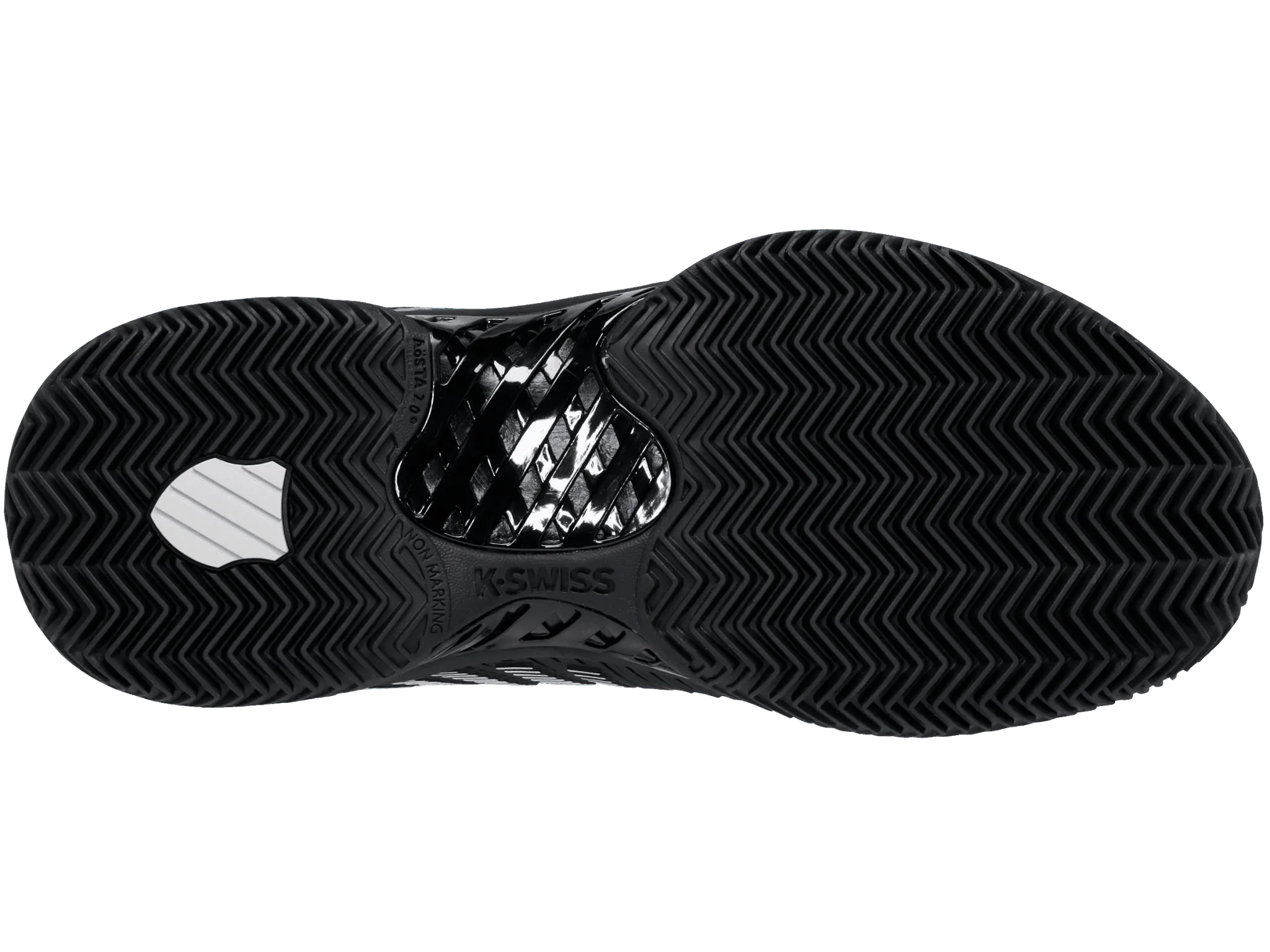 K-SWISS HYPERCOURT EXPRESS 2 - BLACK / SILVER - WOMEN'S TRAINERS - Bassline Retail