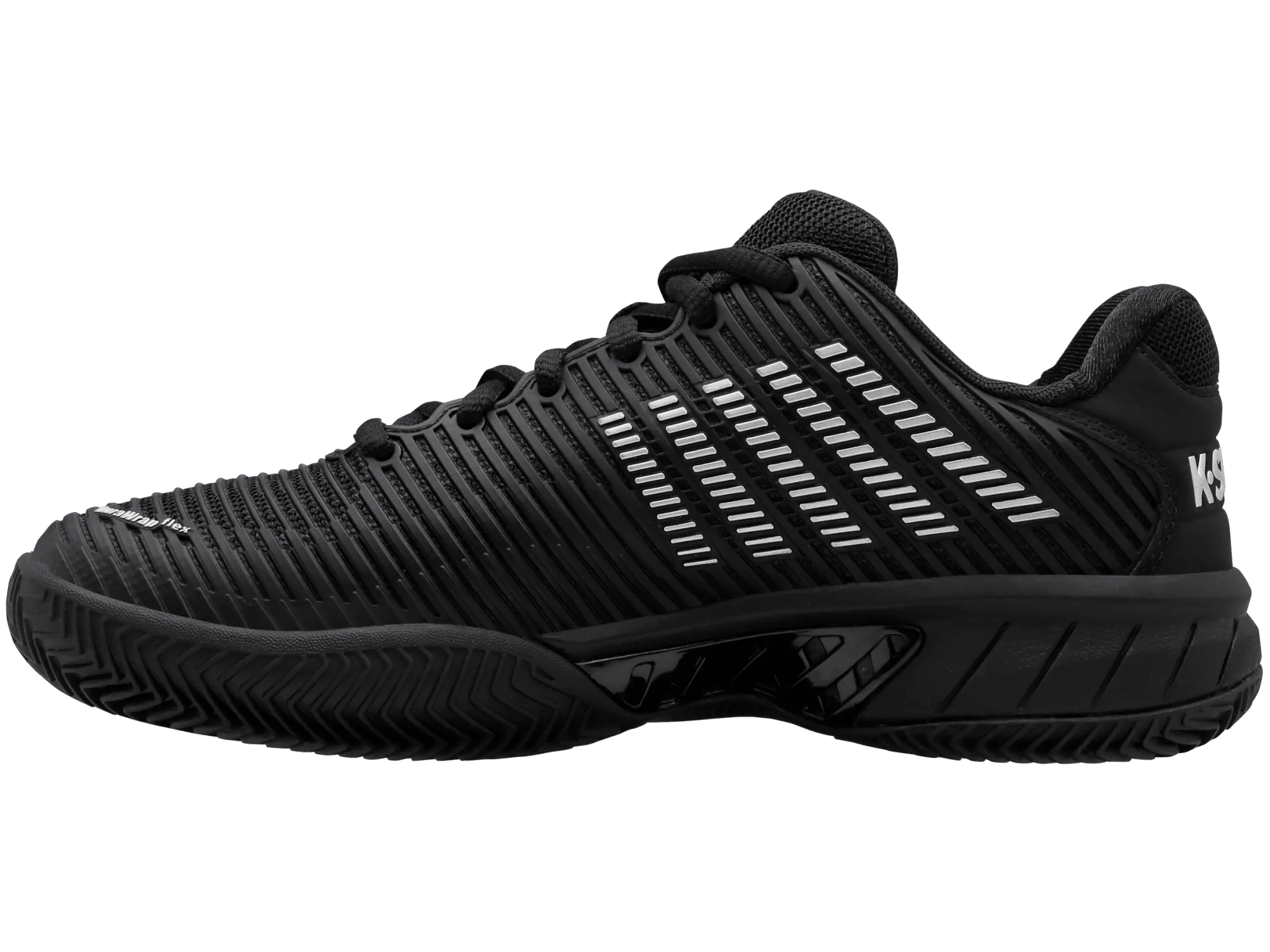 K-SWISS HYPERCOURT EXPRESS 2 - BLACK / SILVER - WOMEN'S TRAINERS - Bassline Retail