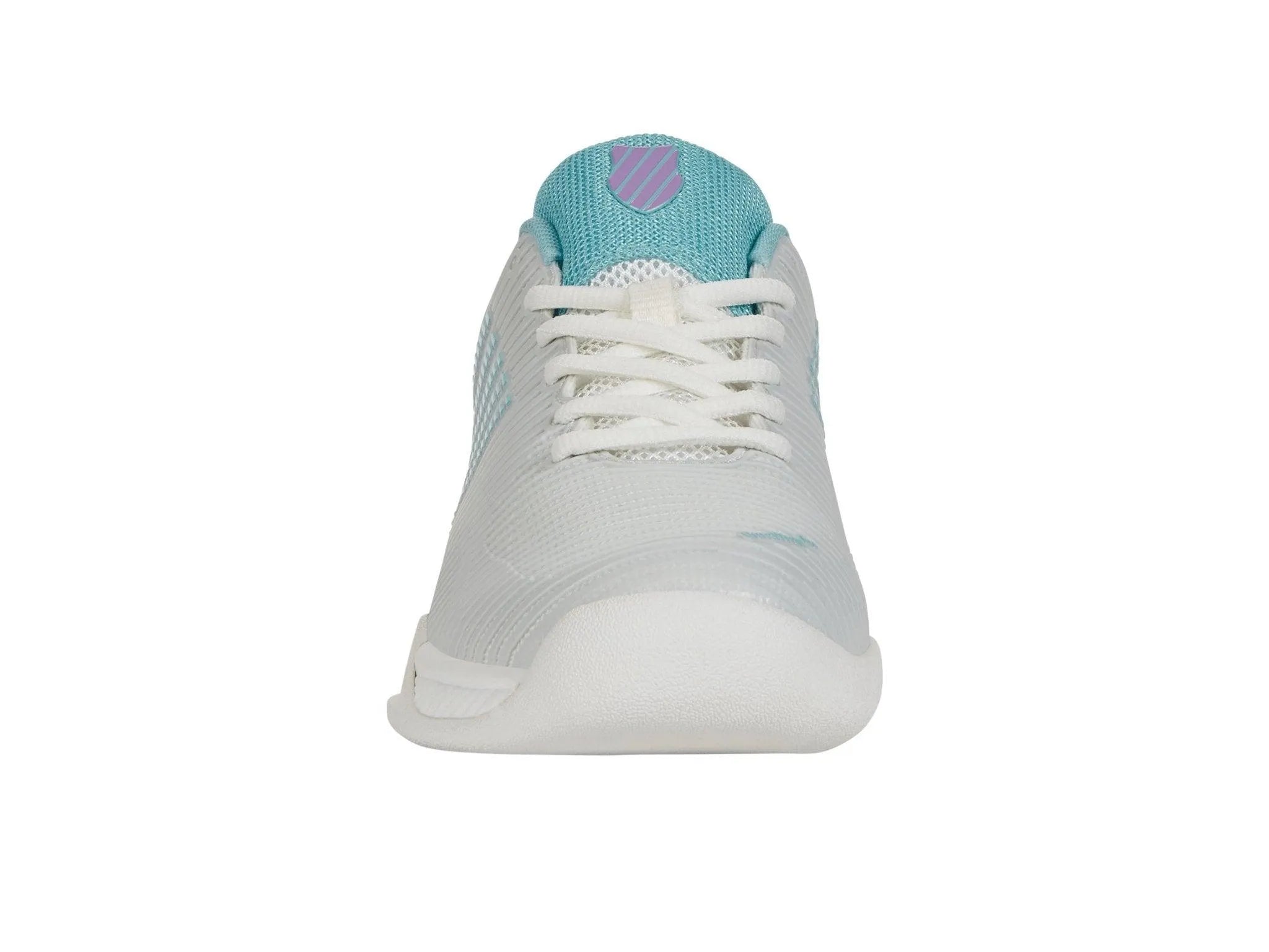 K-SWISS HYPERCOURT EXPRESS 2 CARPET WOMENS INDOOR TENNIS TRAINER - WHITE / BLUE / LILAC - Bassline Retail