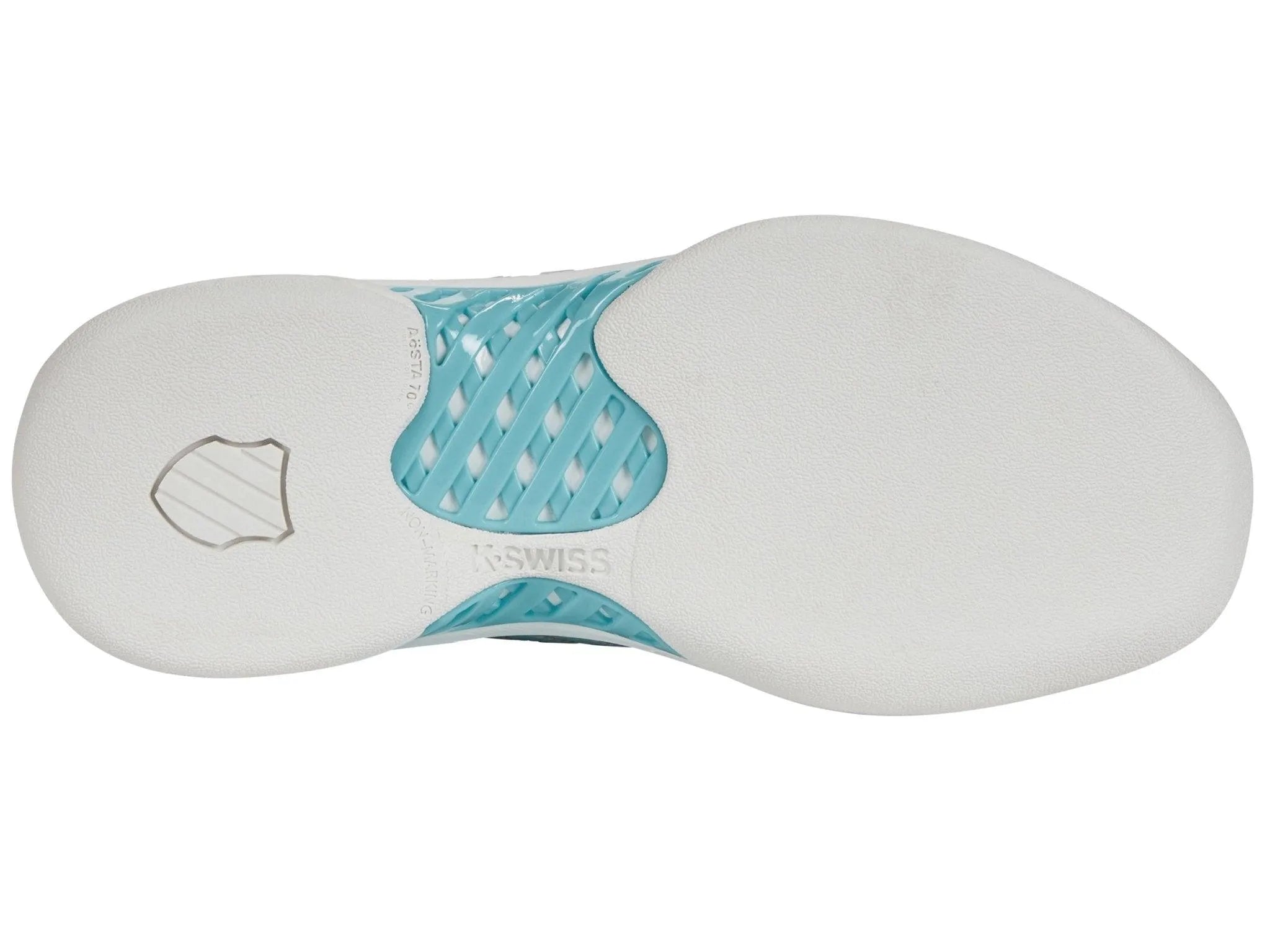 K-SWISS HYPERCOURT EXPRESS 2 CARPET WOMENS INDOOR TENNIS TRAINER - WHITE / BLUE / LILAC - Bassline Retail