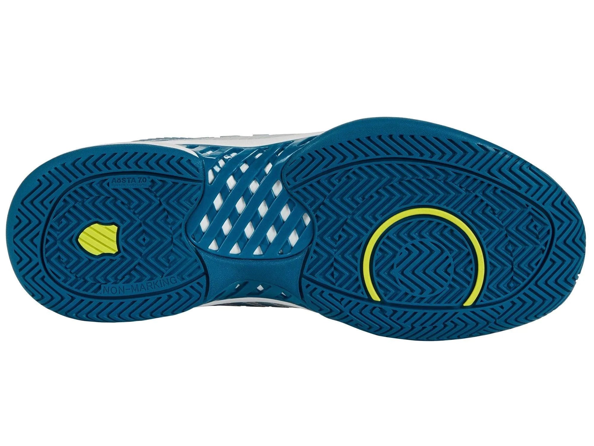 K-SWISS HYPERCOURT EXPRESS 2 MENS TENNIS TRAINER - WHITE / CELESTIAL / EVENING PRIMROSE - Bassline Retail