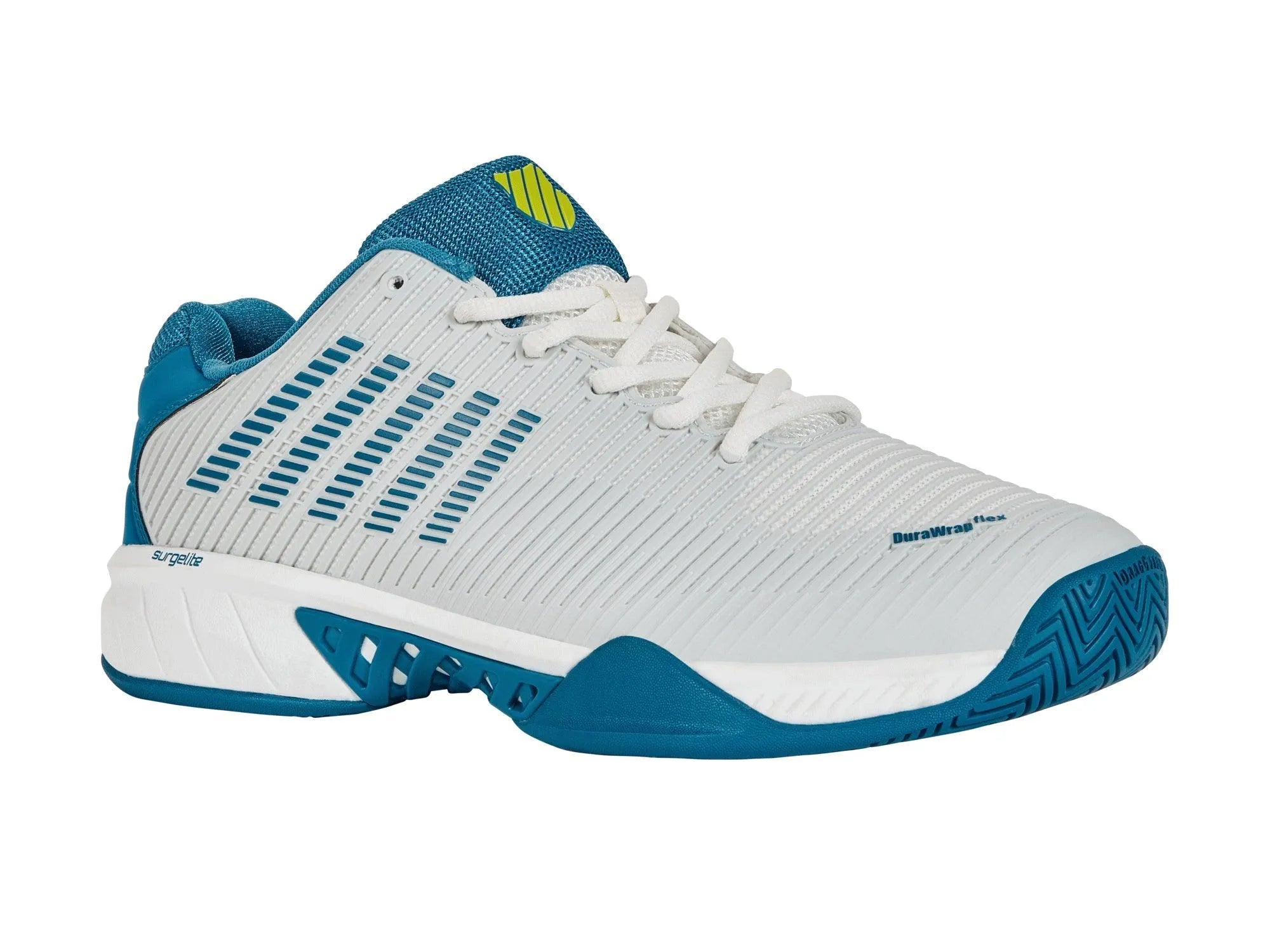 K-SWISS HYPERCOURT EXPRESS 2 MENS TENNIS TRAINER - WHITE / CELESTIAL / EVENING PRIMROSE - Bassline Retail