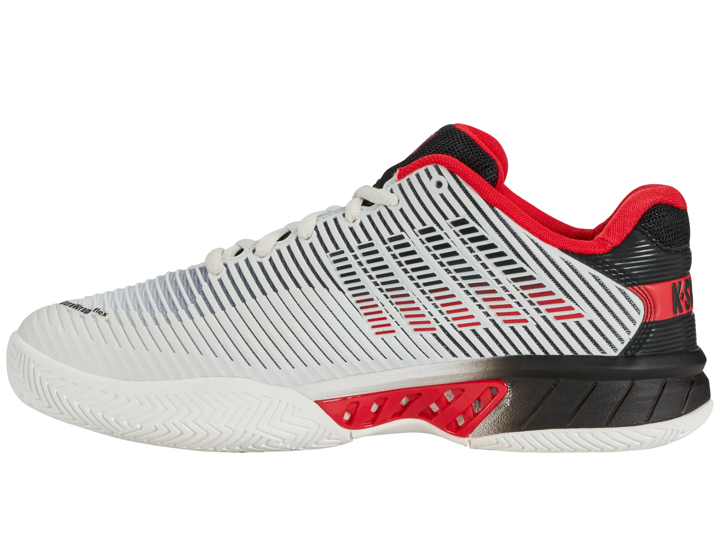 K-SWISS HYPERCOURT EXPRESS 2 MENS TRAINERS - BRIGHT WHITE / HIGH RISK RED - Bassline Retail