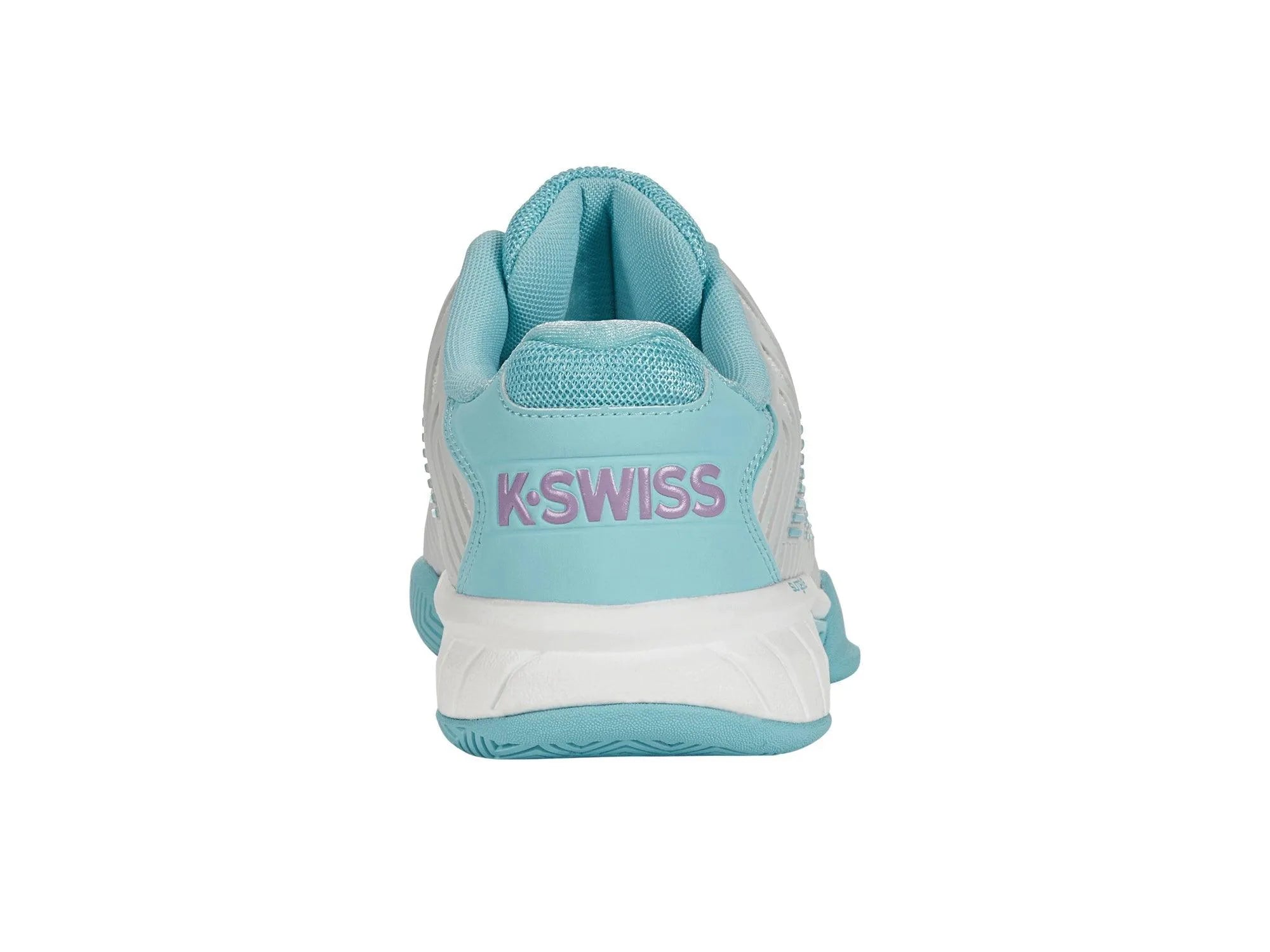 K-SWISS HYPERCOURT EXPRESS 2 WOMENS TENNIS TRAINER - WHITE / BLUE / LILAC - Bassline Retail