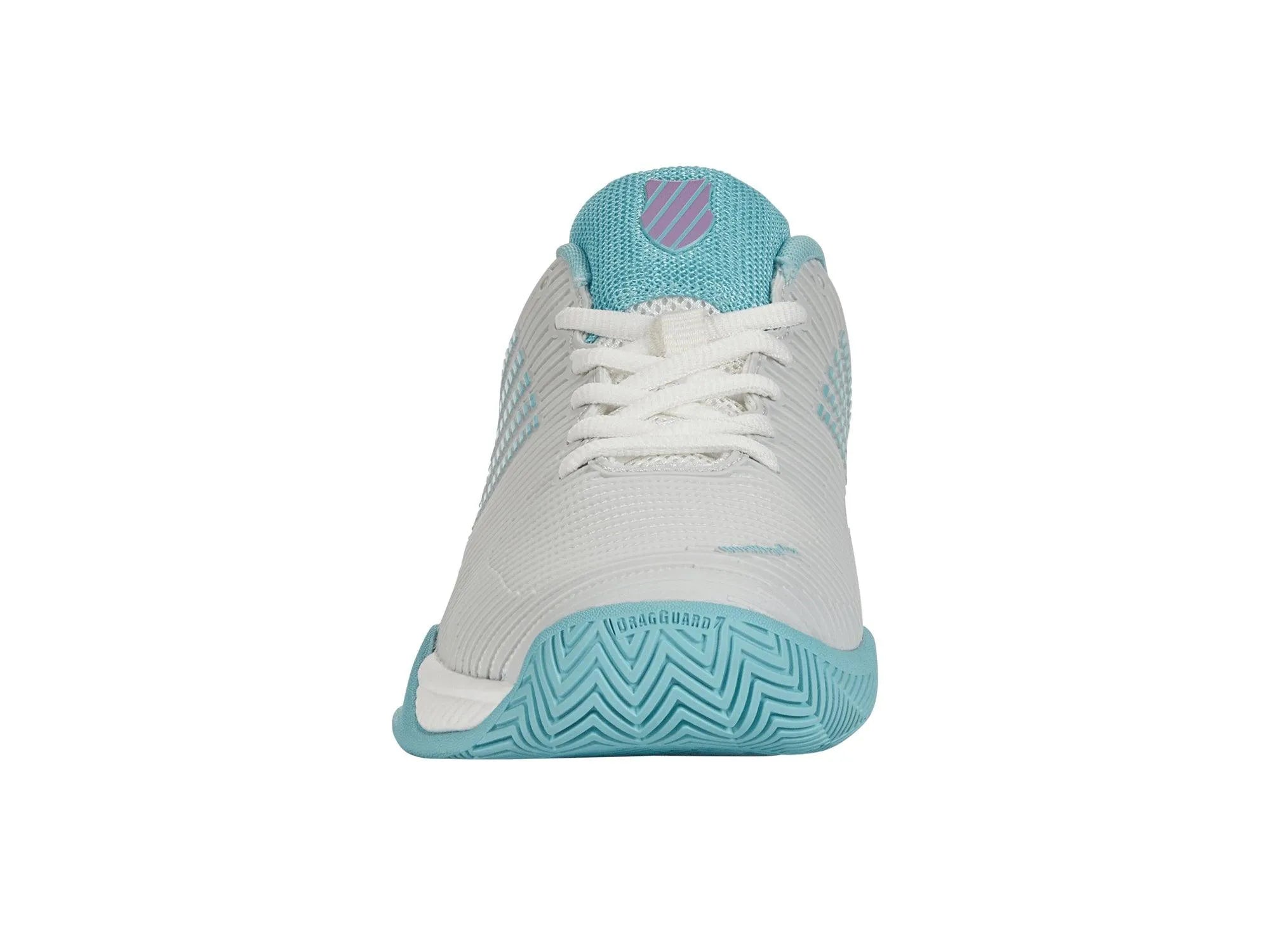 K-SWISS HYPERCOURT EXPRESS 2 WOMENS TENNIS TRAINER - WHITE / BLUE / LILAC - Bassline Retail