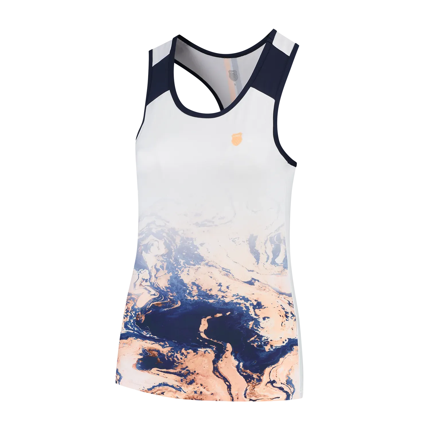 K-Swiss Womens Hypercourt Singlet - White/Print - Bassline Retail