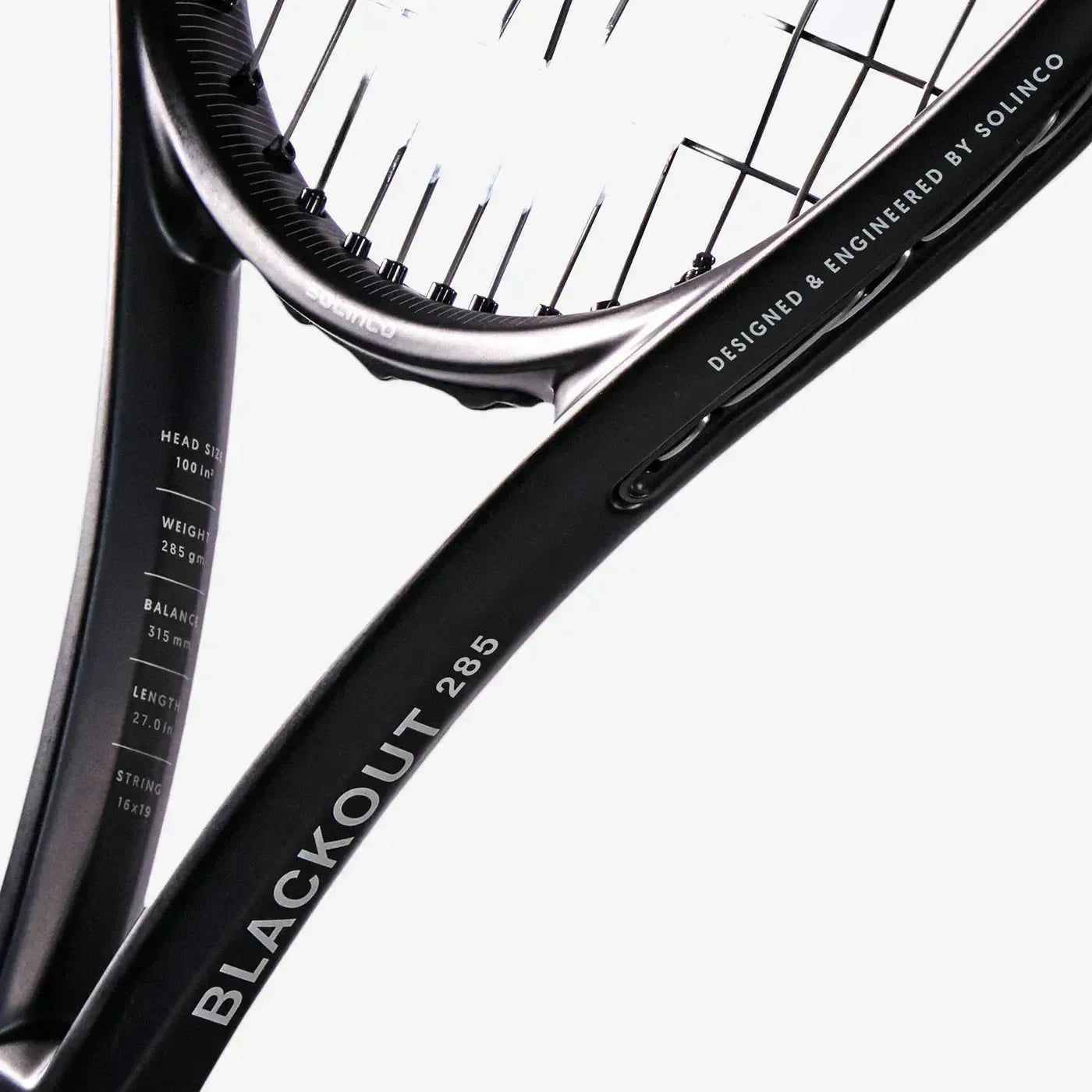 SOLINCO BLACKOUT 285 TENNIS RACKET - Bassline Retail