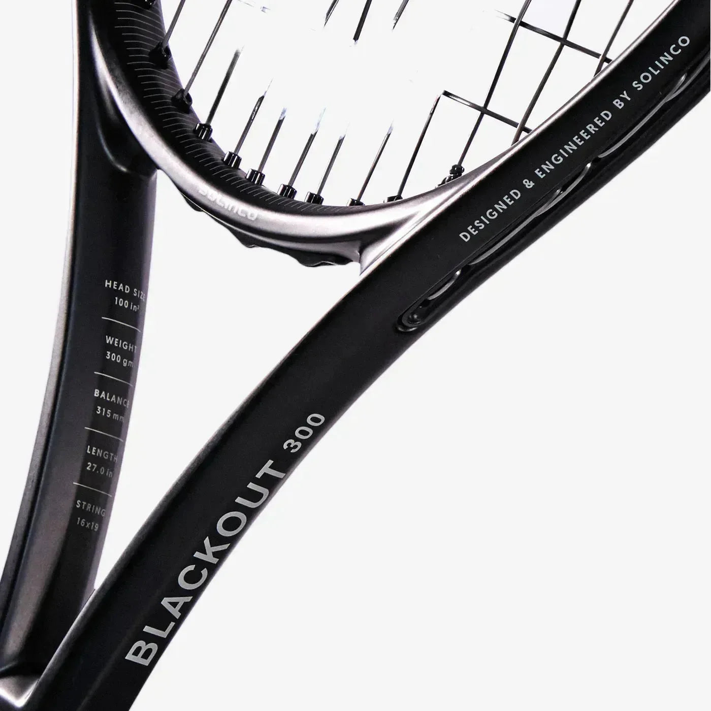 SOLINCO BLACKOUT 300 TENNIS RACKET - Bassline Retail