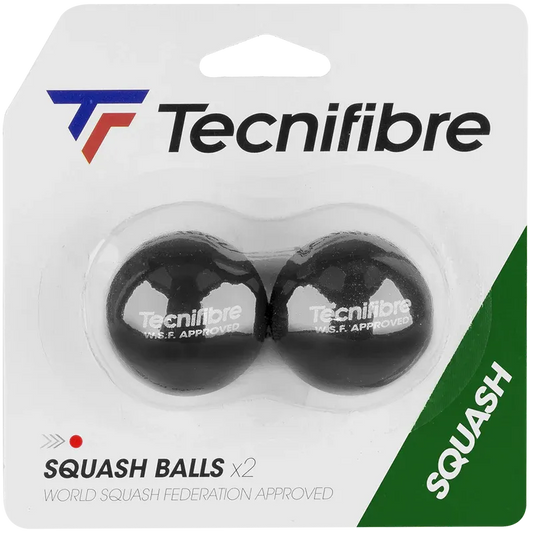 Tecnifibre Squash Balls Red Dot Pack Of Two - Bassline Retail