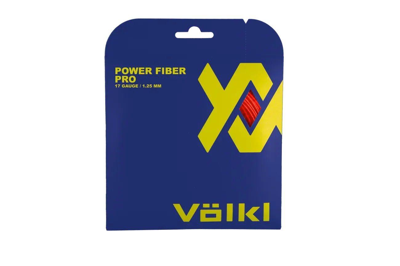 VOLKL POWER FIBER PRO 17G TENNIS STRING SETS - Bassline Retail