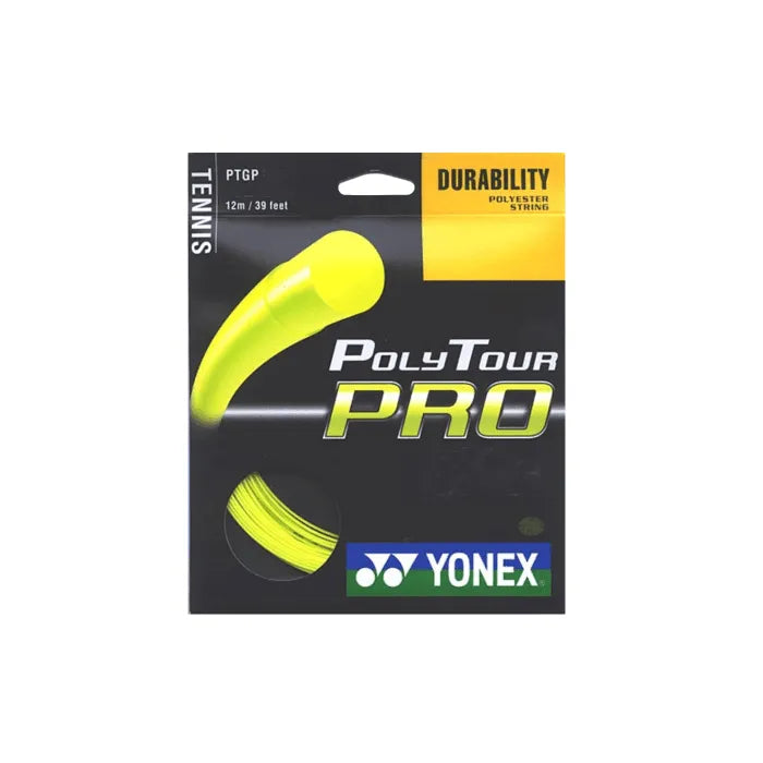 YONEX POLYTOUR PRO YELLOW 12m SET - Bassline Retail