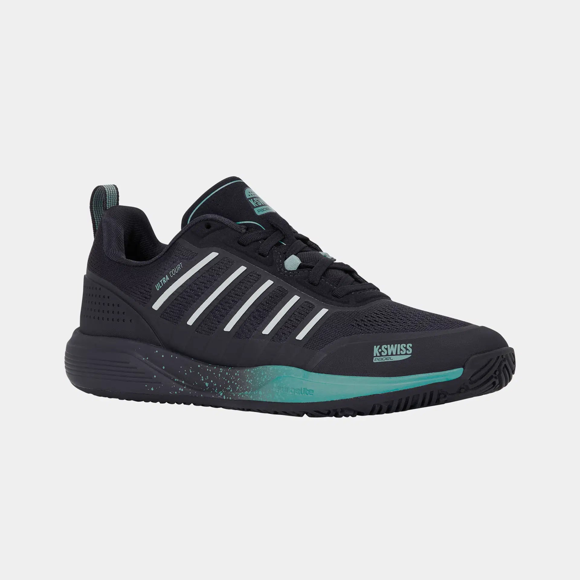 K-Swiss Ultra Court Padel Mens Shoe (Carbon/Baltic/Glacier Gray) 2026