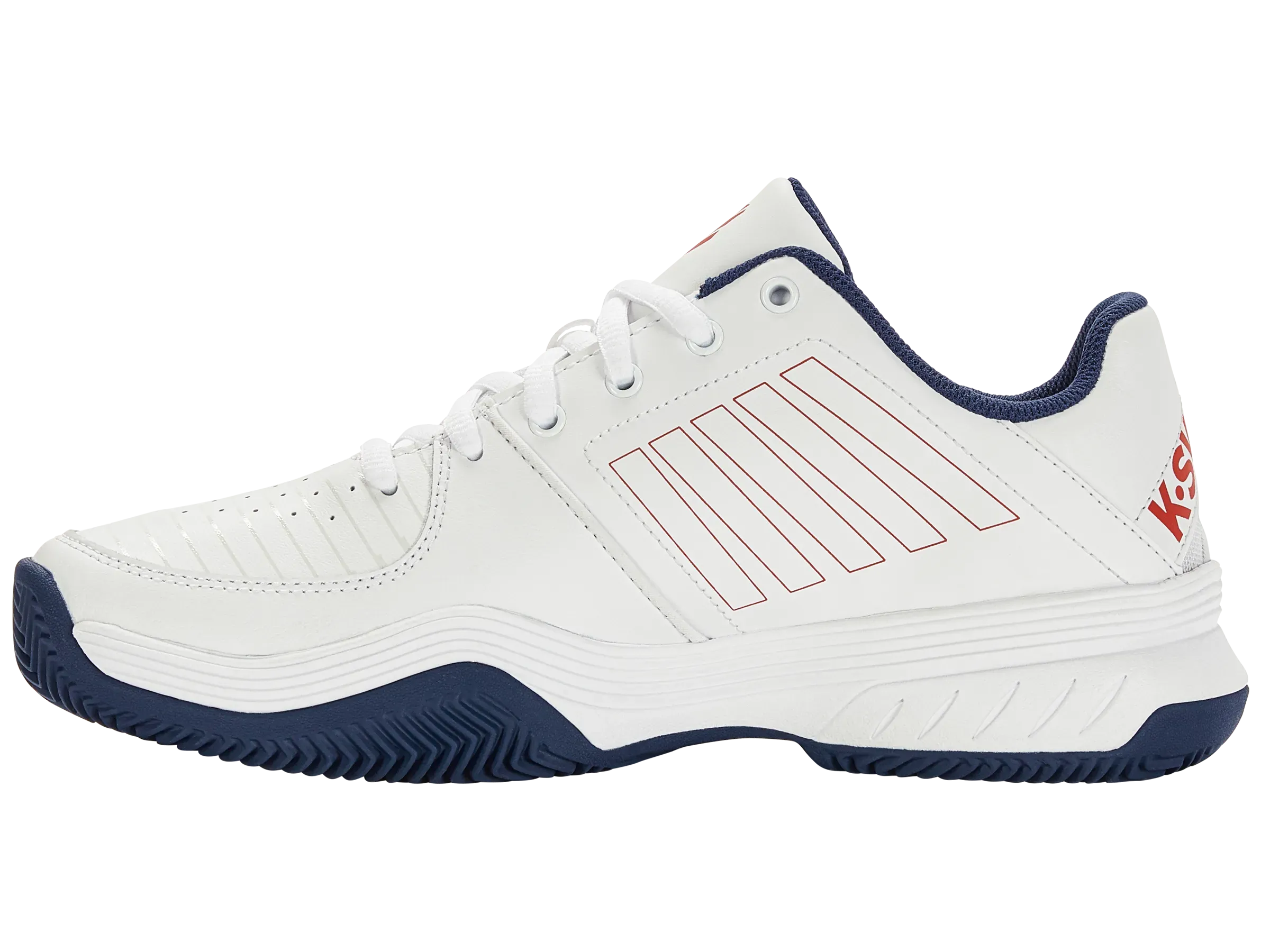 K-SWISS COURT EXPRESS HB MENS TENNIS TRAINER- WHITE / BLUE