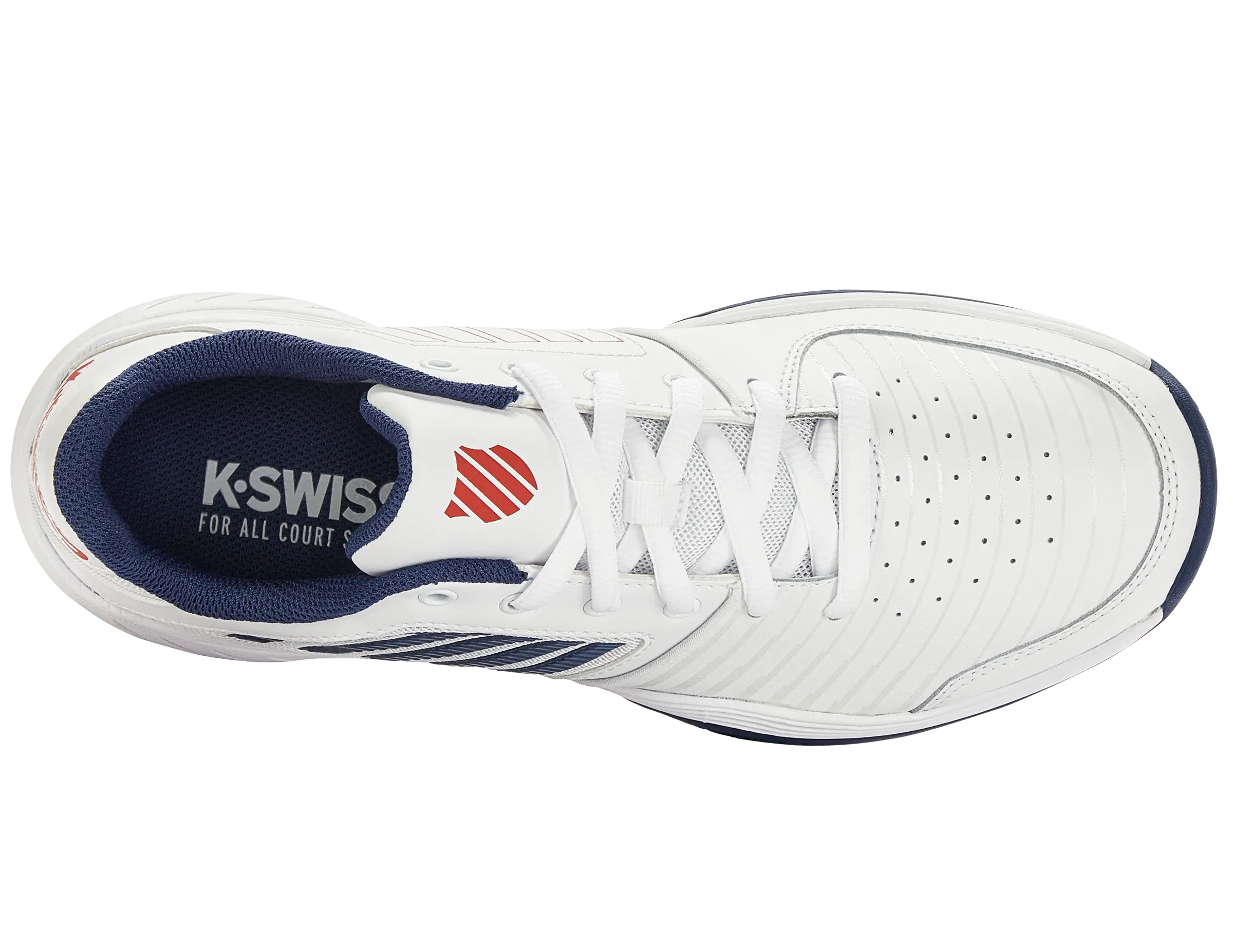 K-SWISS COURT EXPRESS HB MENS TENNIS TRAINER- WHITE / BLUE
