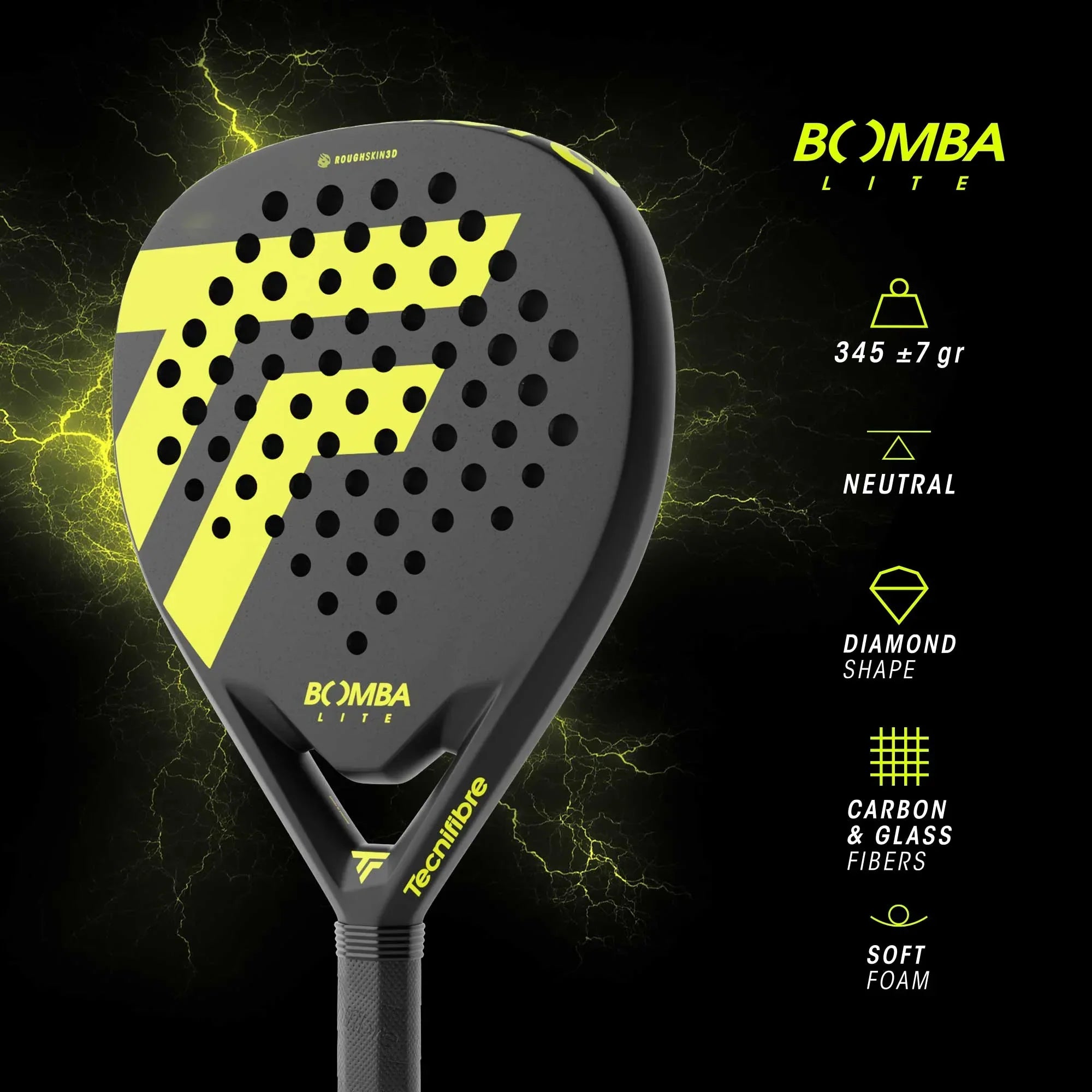TECNIFIBRE BOMBA LITE PADEL RACKET