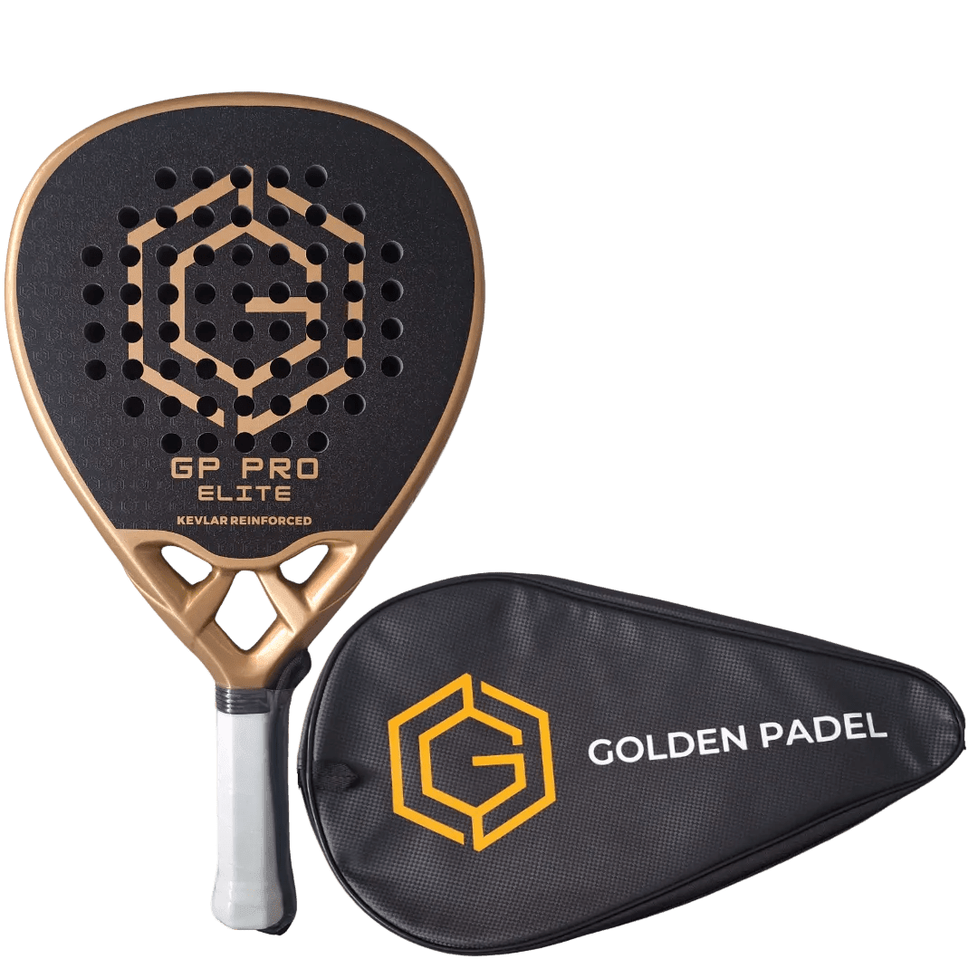 Golden Padel Pro Elite | Carbon Fibre Racket | Advanced + Premium Zip Case
