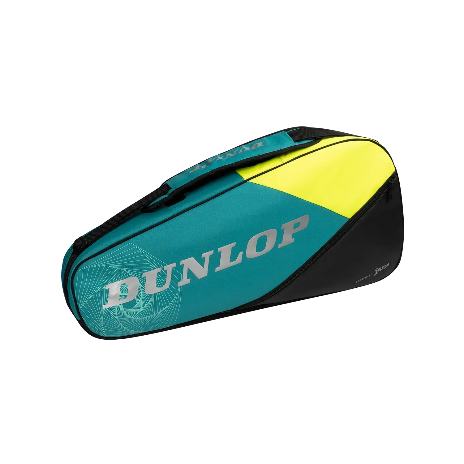 DUNLOP SX CLUB 3 RACKET THERMO BAG - YELLOW & TEAL