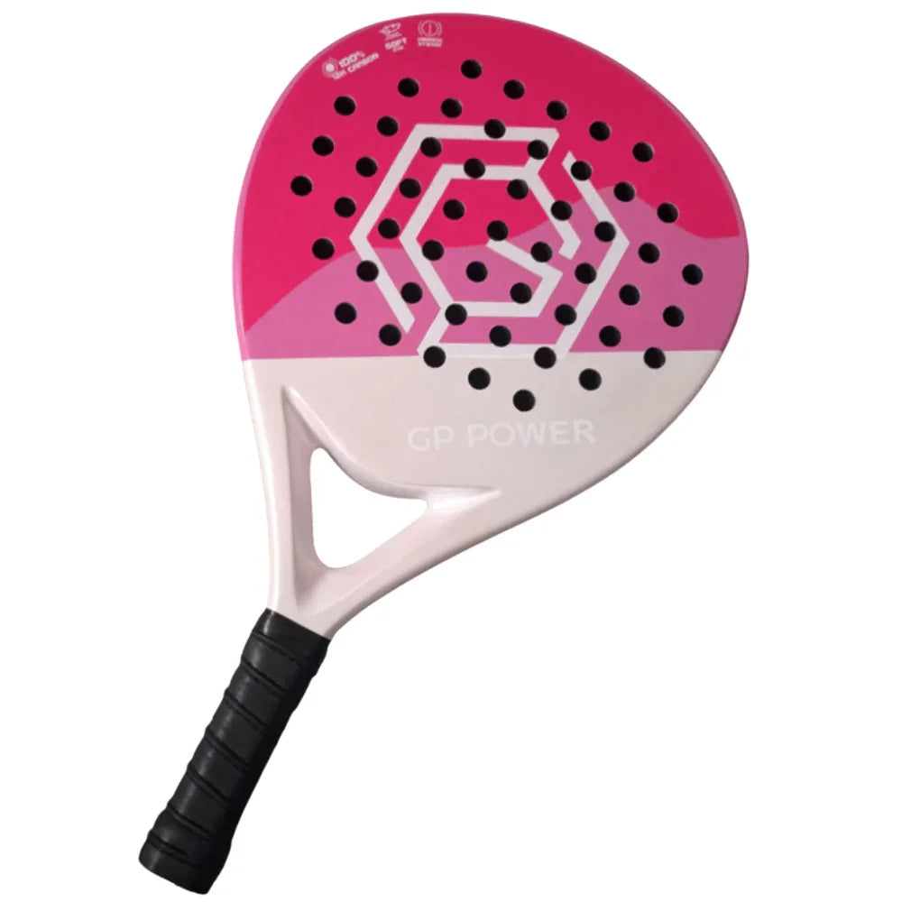 Golden Padel Power 12K Padel Racket - Pink