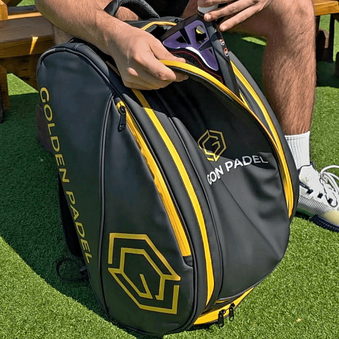 Golden Padel | Pro Tour Padel Backpack | Black & Gold