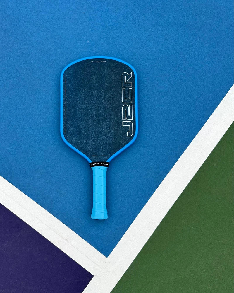 Honolulu J2CR Crystal Blue Endurance Pickleball Paddle - Premium Carbon | UK