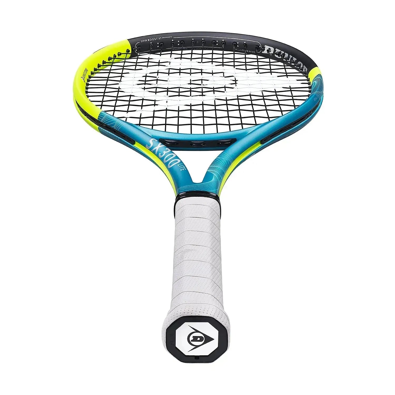 DUNLOP SX 300 LITE TENNIS RACKET - YELLOW & TEAL